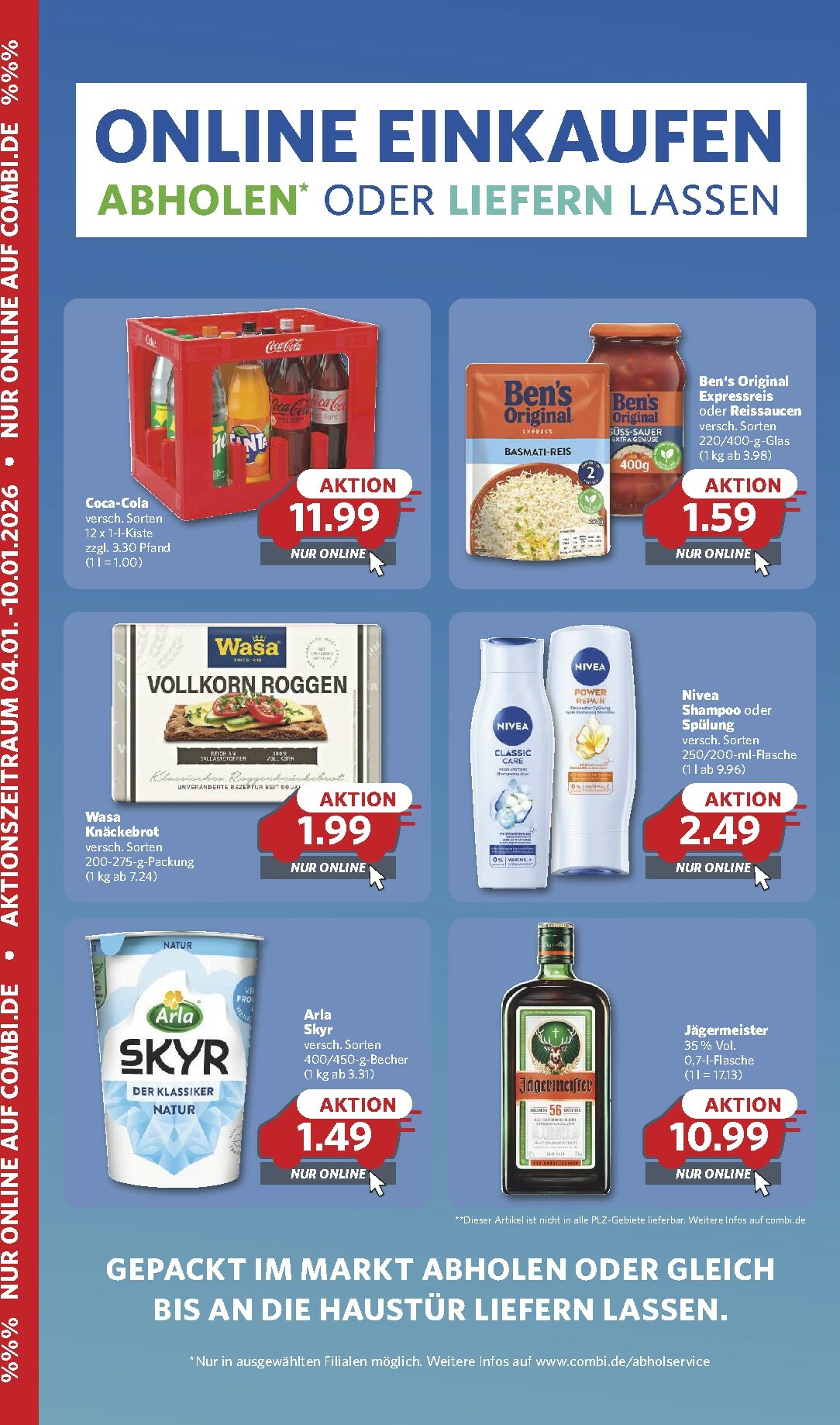 Combi - Online Einkaufen-Prospekt gültig vom 04.01. bis 10.01.