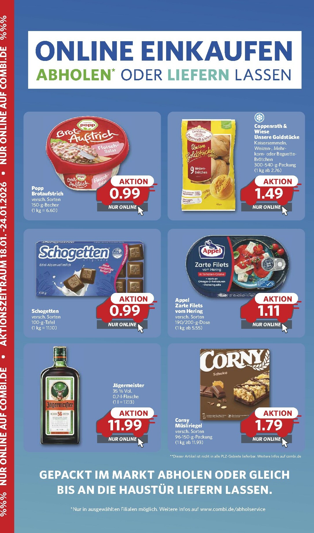 Combi - Online Einkaufen-Prospekt gültig vom 18.01. bis 24.01.