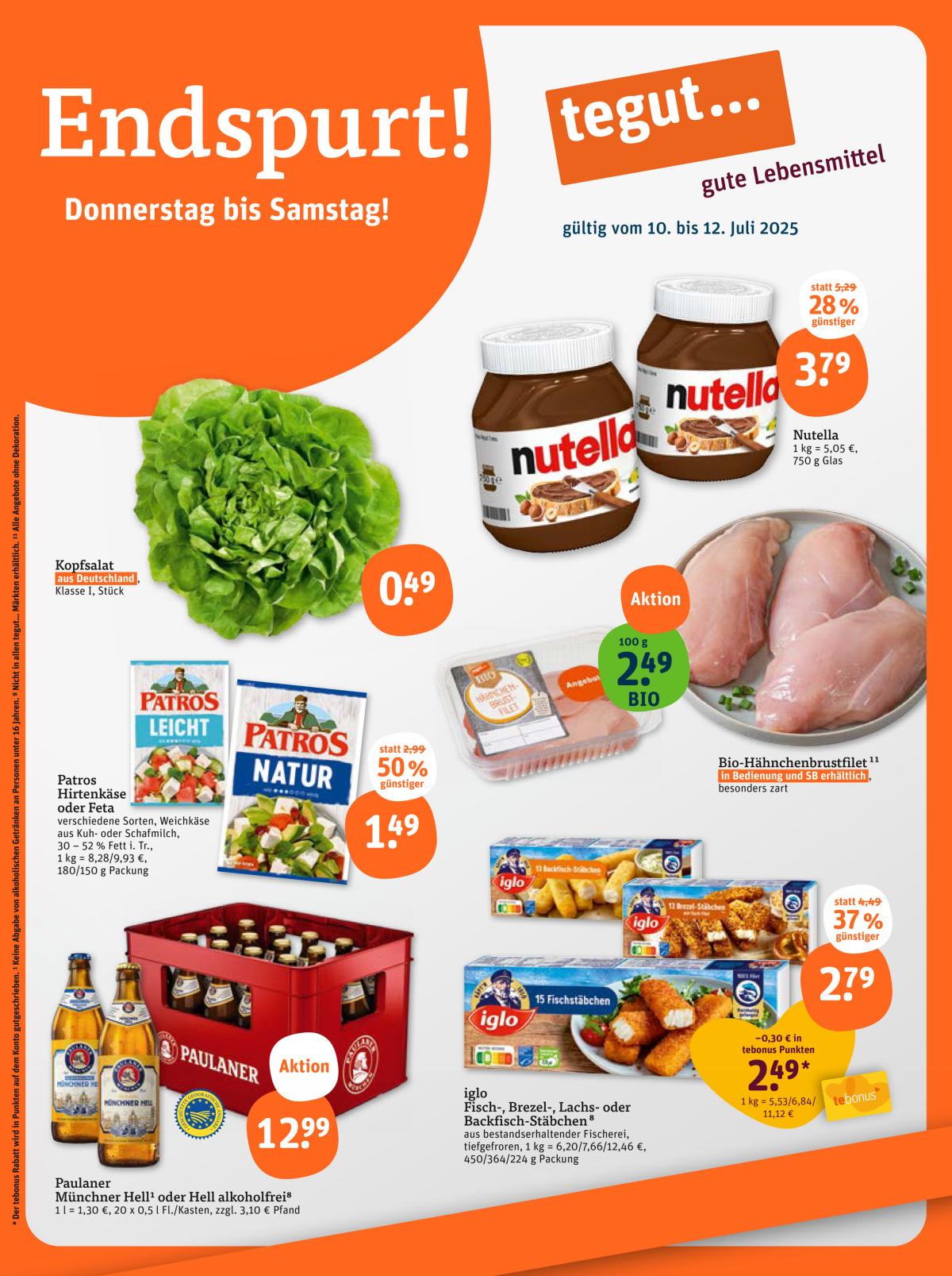 Tegut-Prospekt gültig vom 10.07. bis 12.07.