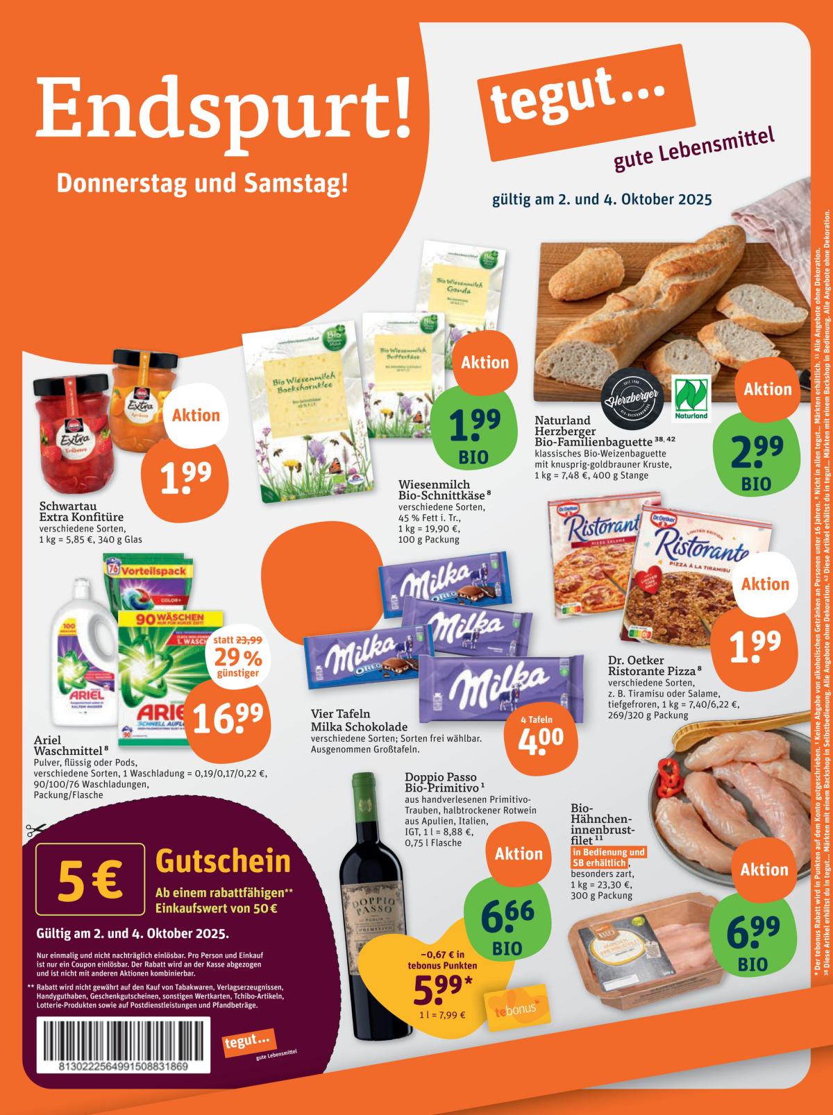 Tegut-Prospekt gültig vom 02.10. bis 04.10.