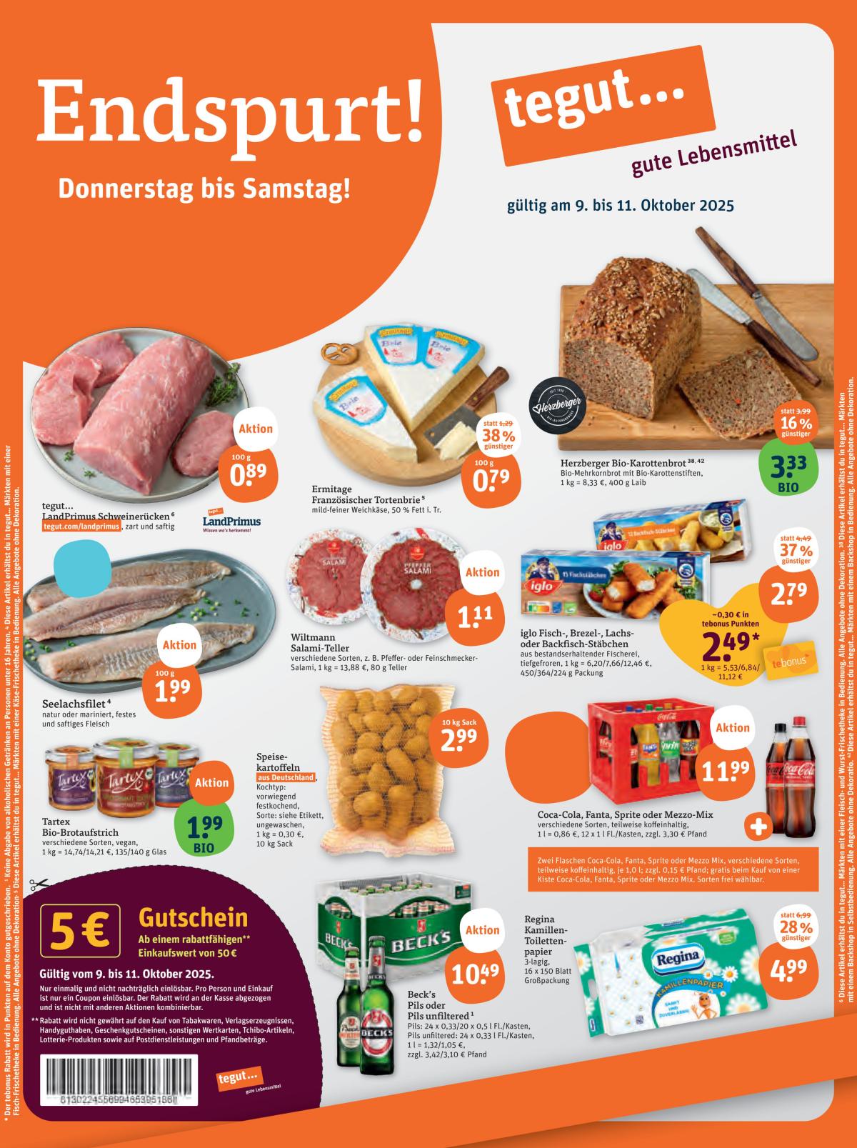 Tegut-Prospekt gültig vom 09.10. bis 11.10.