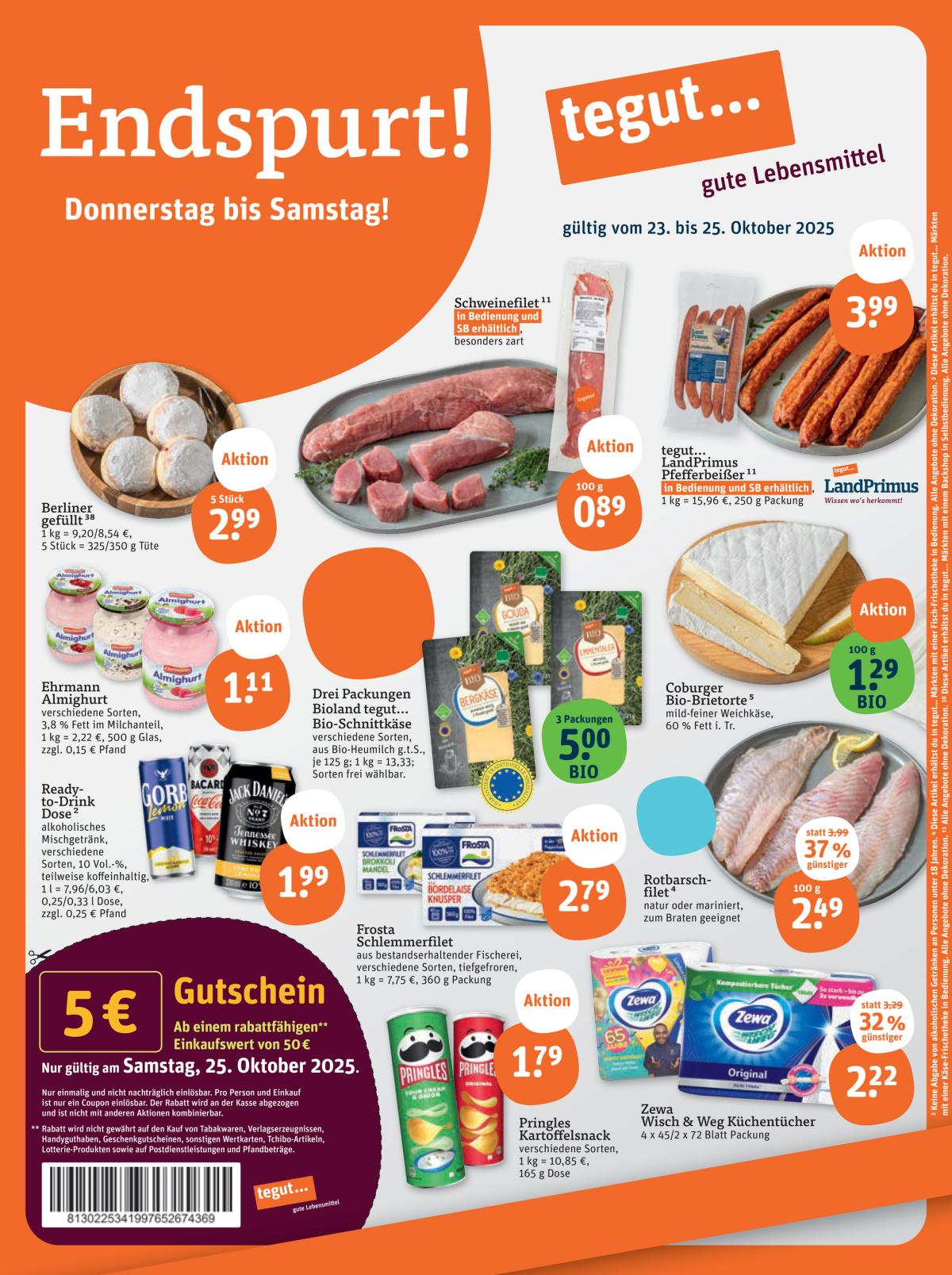 Tegut-Prospekt gültig vom 23.10. bis 25.10.