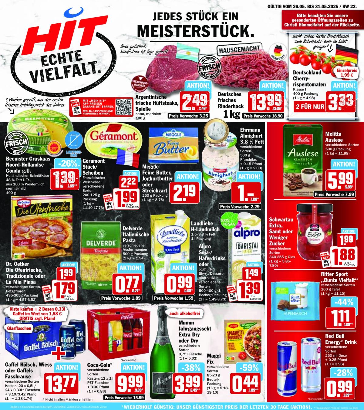 Hit-Prospekt gültig von 26.05. bis 31.05.