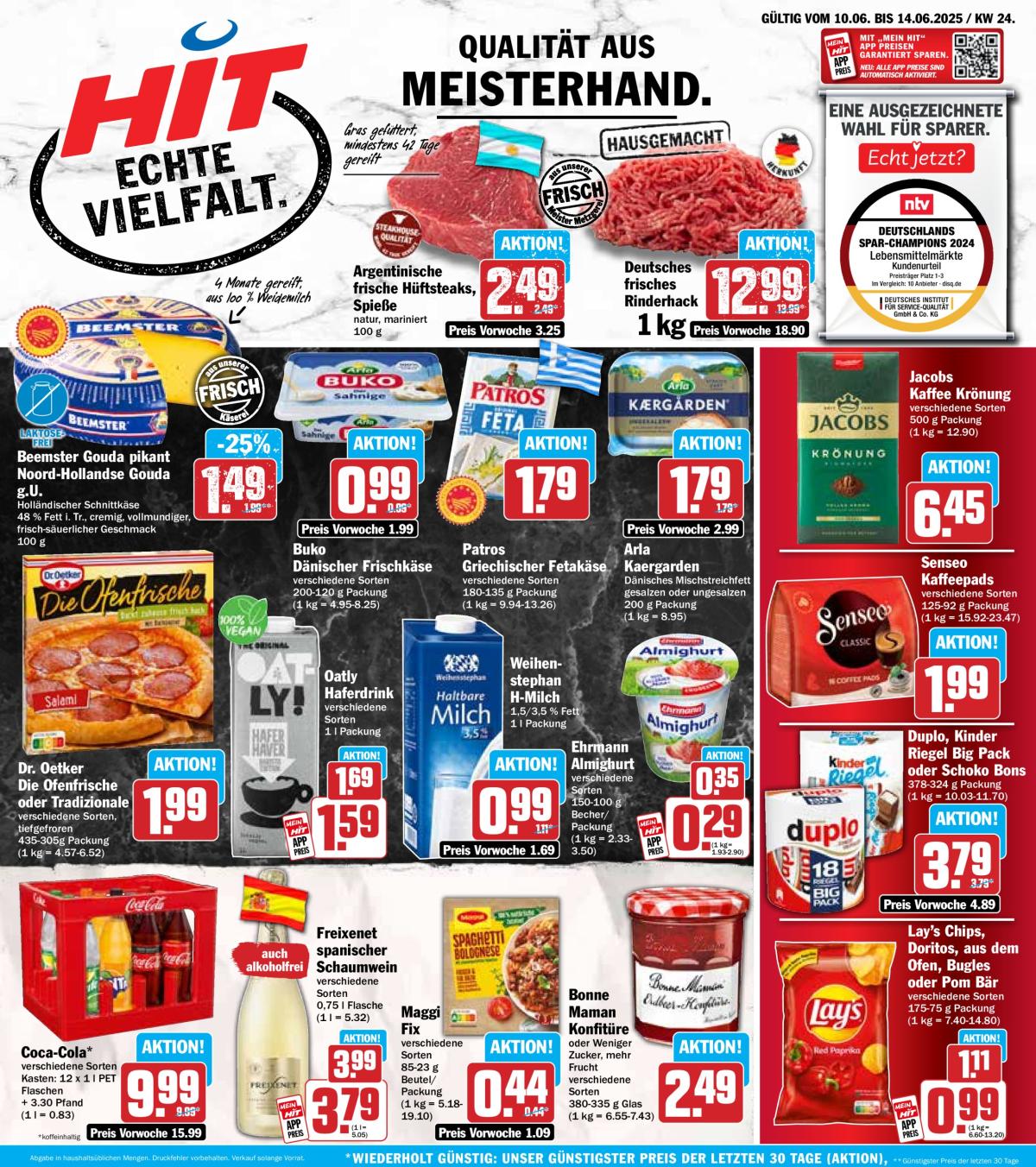Hit-Prospekt gültig vom 10.06. bis 14.06.