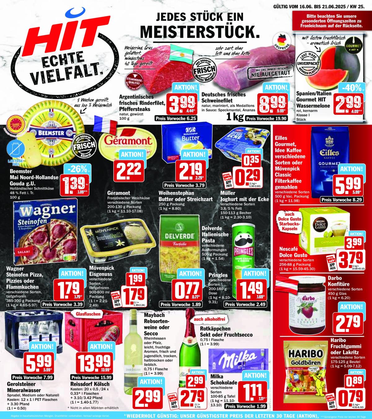 Hit-Prospekt gültig vom 16.06. bis 21.06.