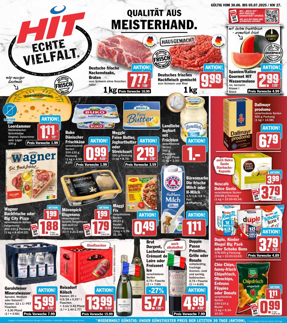 Hit-Prospekt gültig vom 30.06. bis 05.07.
