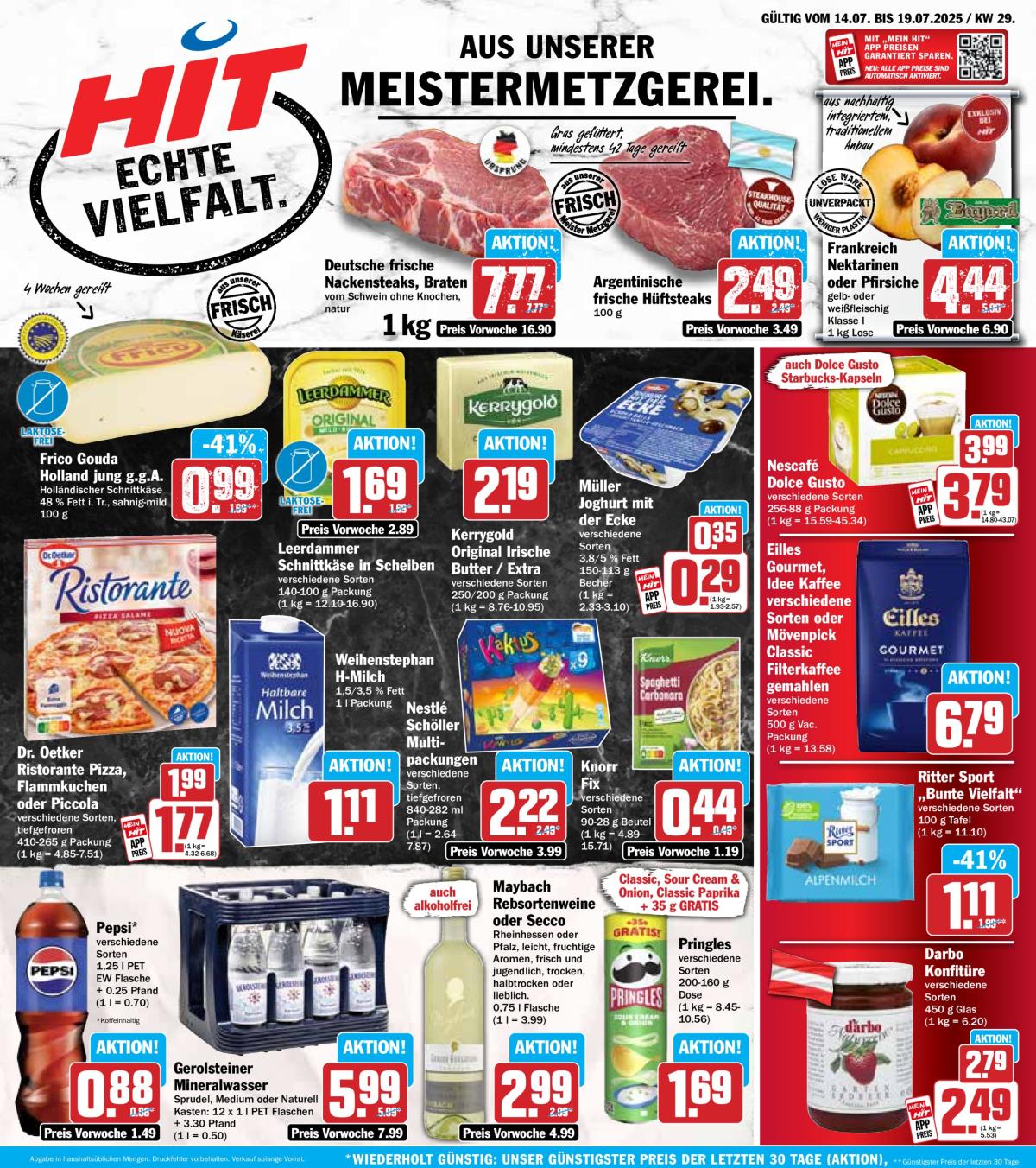 Hit-Prospekt gültig vom 14.07. bis 19.07.