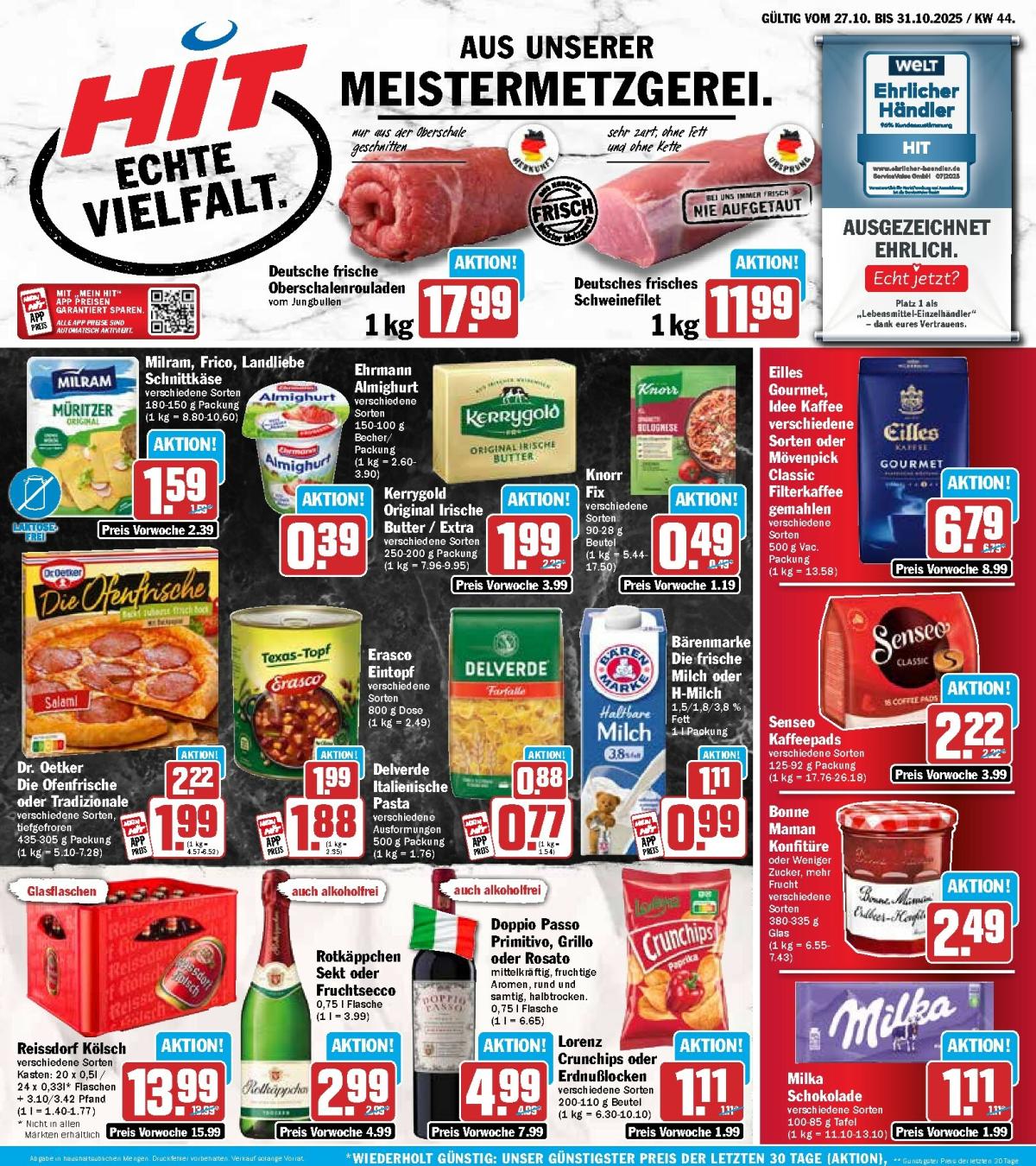 Hit-Prospekt gültig vom 27.10. bis 31.10.