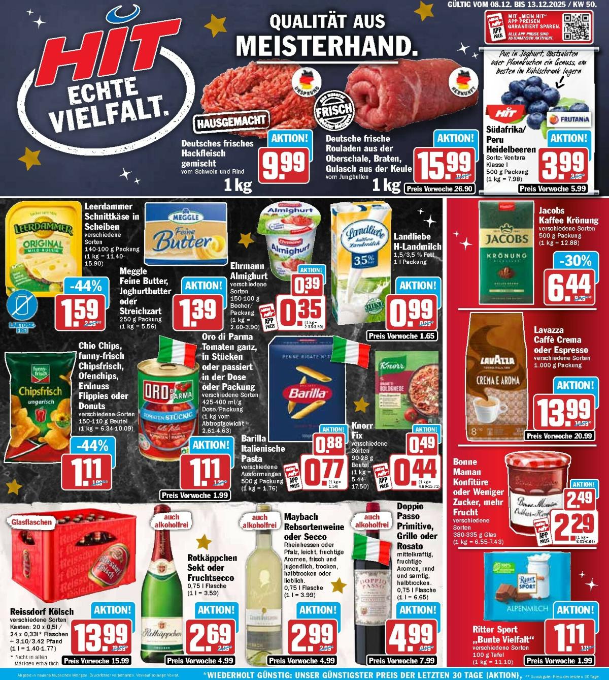 Hit-Prospekt gültig vom 08.12. bis 13.12.