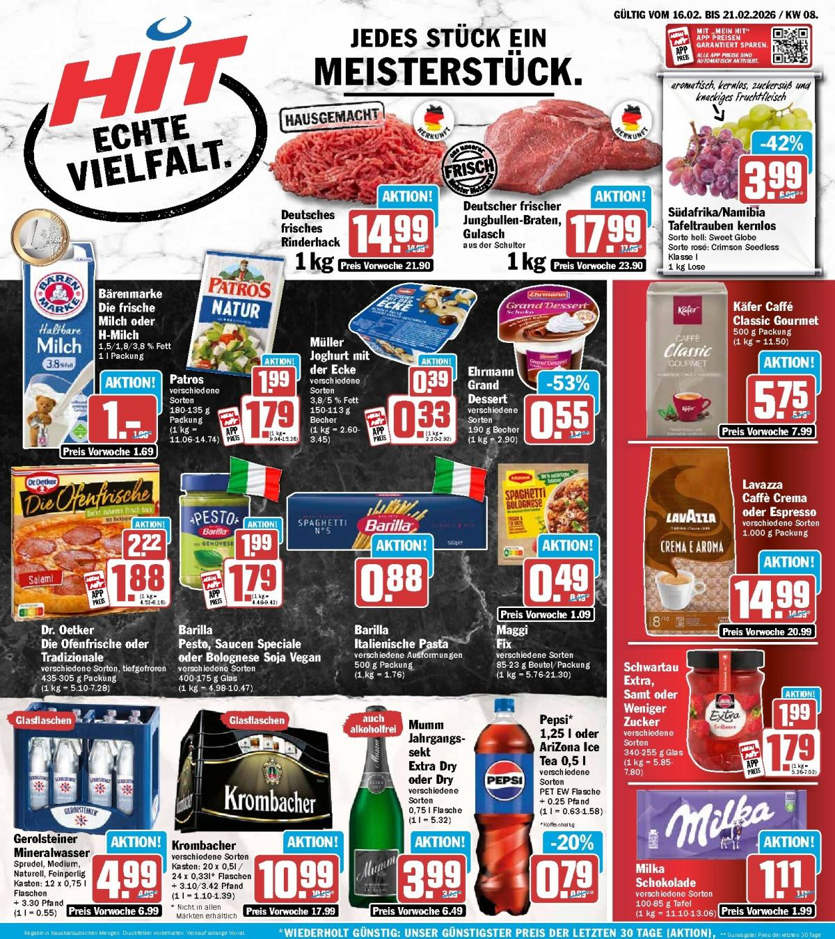 Hit-Prospekt gültig vom 16.02.2026 bis 21.02.2026