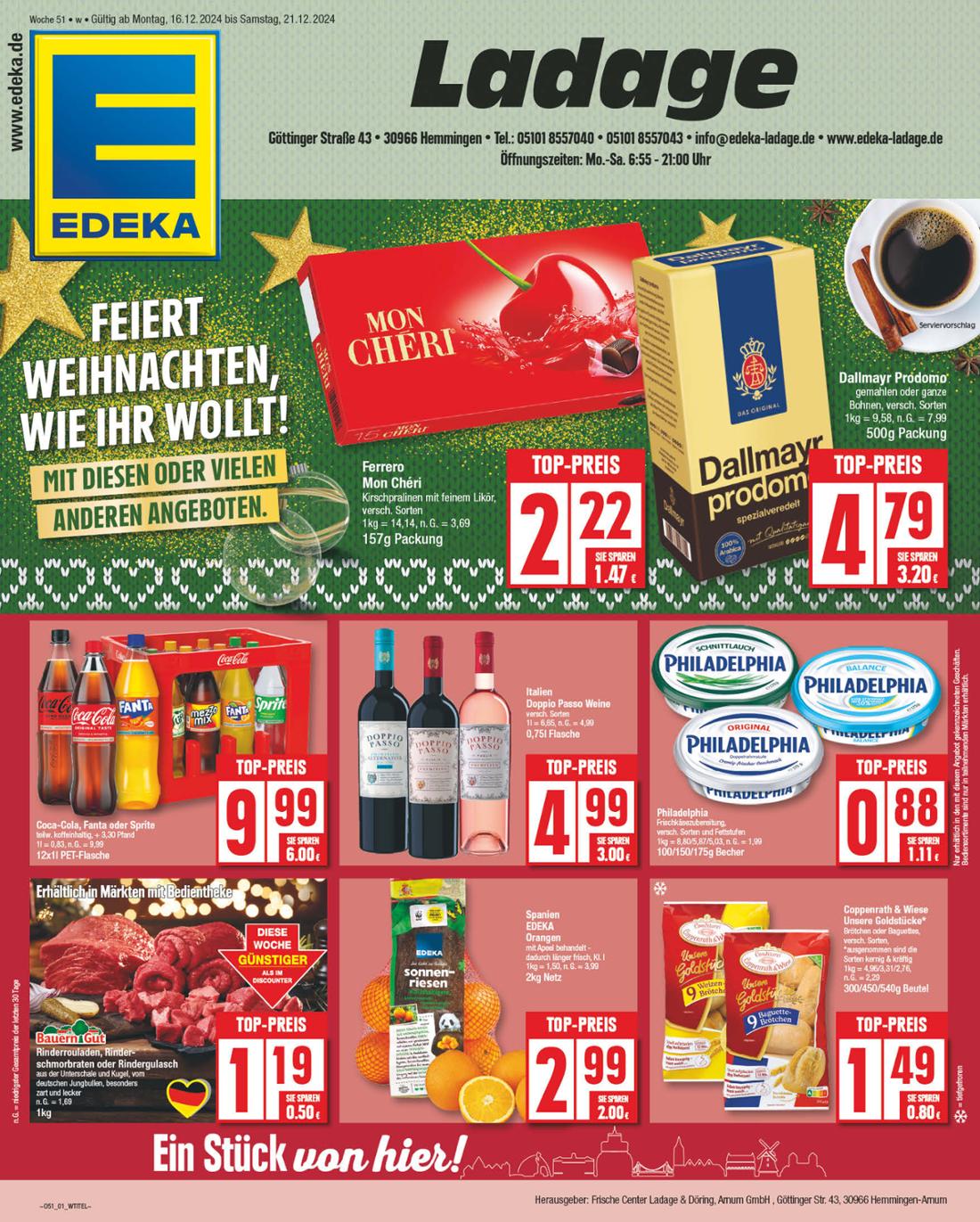 NP - Edeka - Hemmingen-Prospekt gültig von 16.12. bis 21.12.