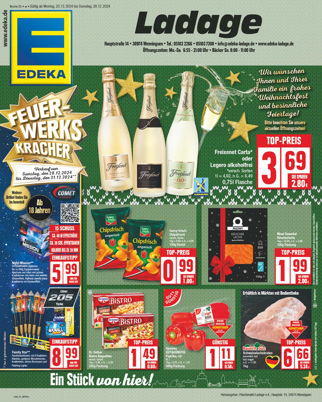 NP - Edeka - Wenningsen-Prospekt gültig von 23.12. bis 28.12.