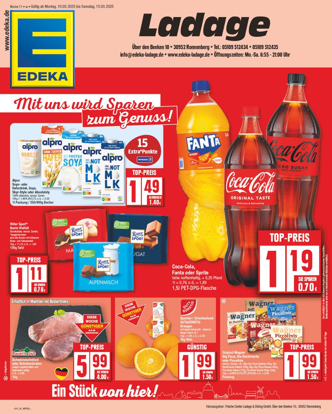 NP - Edeka - Ronnenberg-Prospekt gültig von 10.03. bis 15.03.