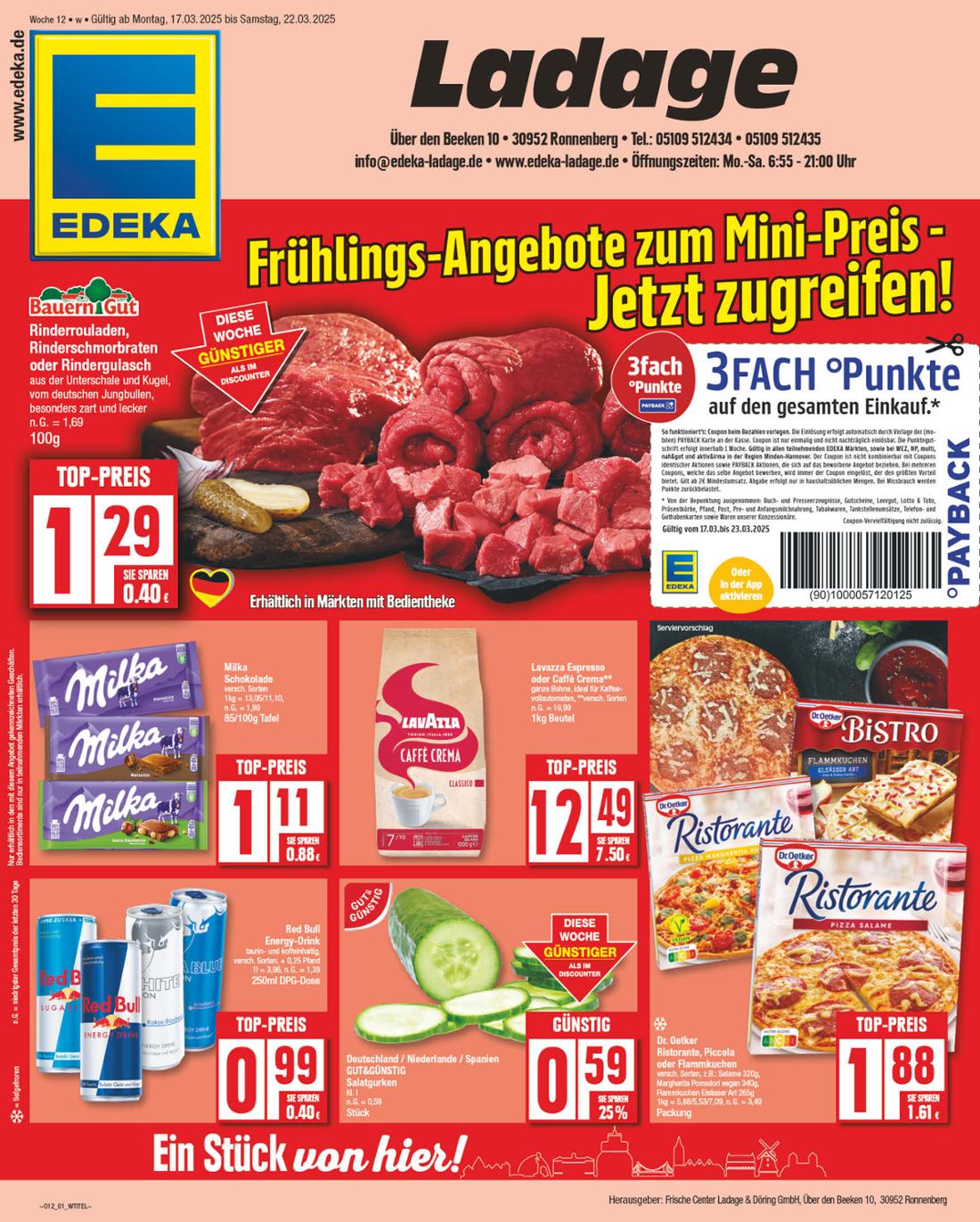 NP - Edeka - Ronnenberg-Prospekt gültig von 17.03. bis 22.03.
