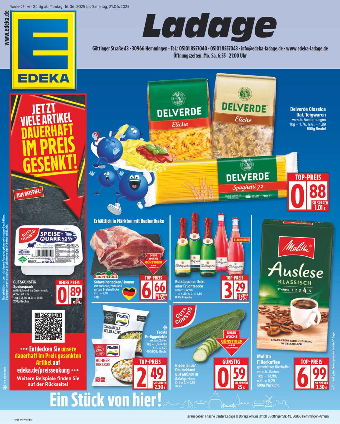 NP - Edeka - Hemmingen-Prospekt gültig vom 16.06. bis 21.06.