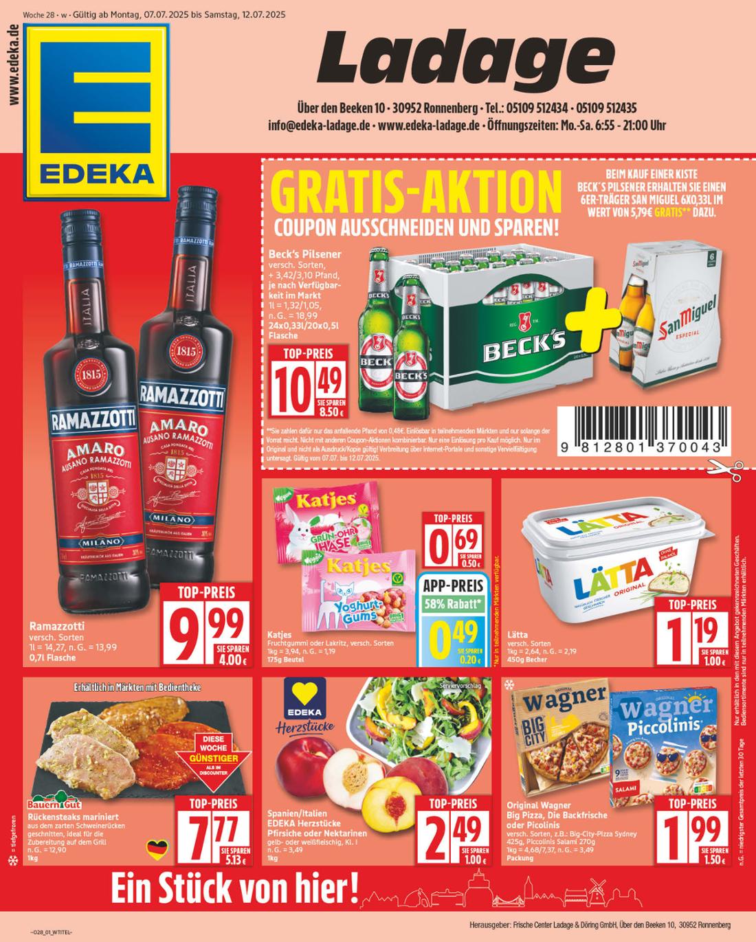 NP - Edeka - Ronnenberg-Prospekt gültig vom 07.07. bis 12.07.