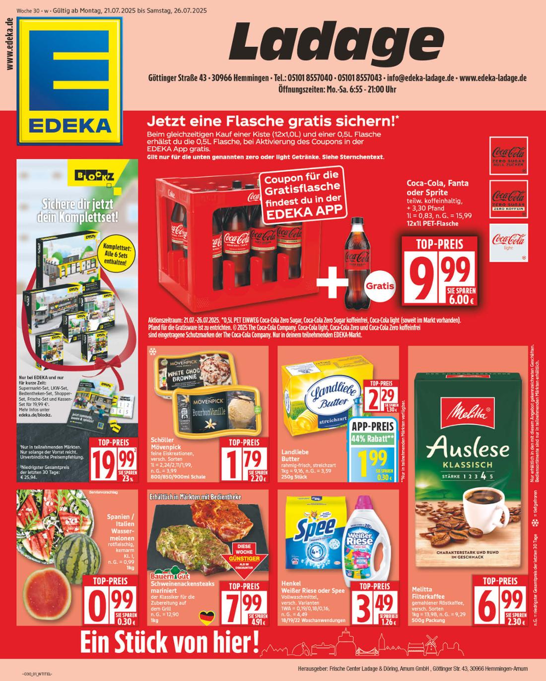 NP - Edeka - Hemmingen-Prospekt gültig vom 21.07. bis 26.07.