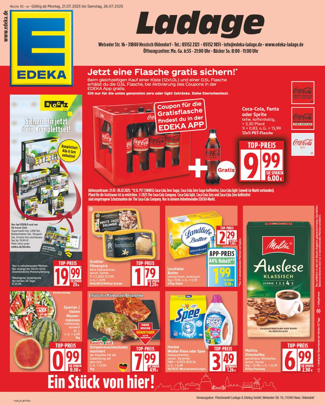 NP - Edeka - Hessisch Oldendorf-Prospekt gültig vom 21.07. bis 26.07.