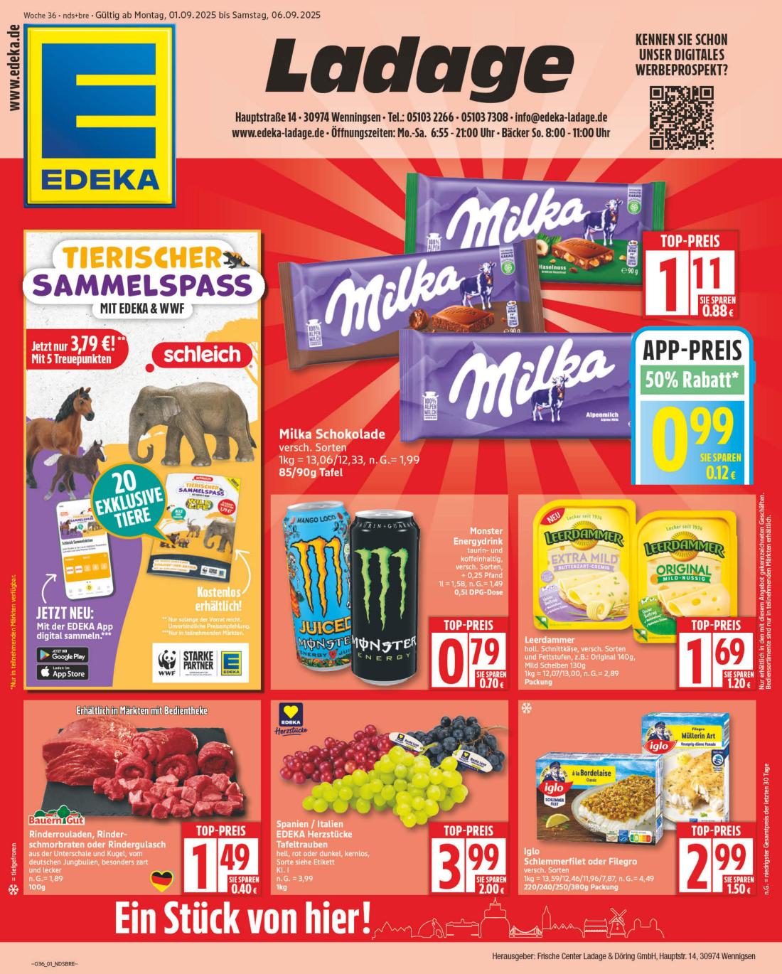 NP - Edeka - Wenningsen-Prospekt gültig vom 01.09. bis 06.09.