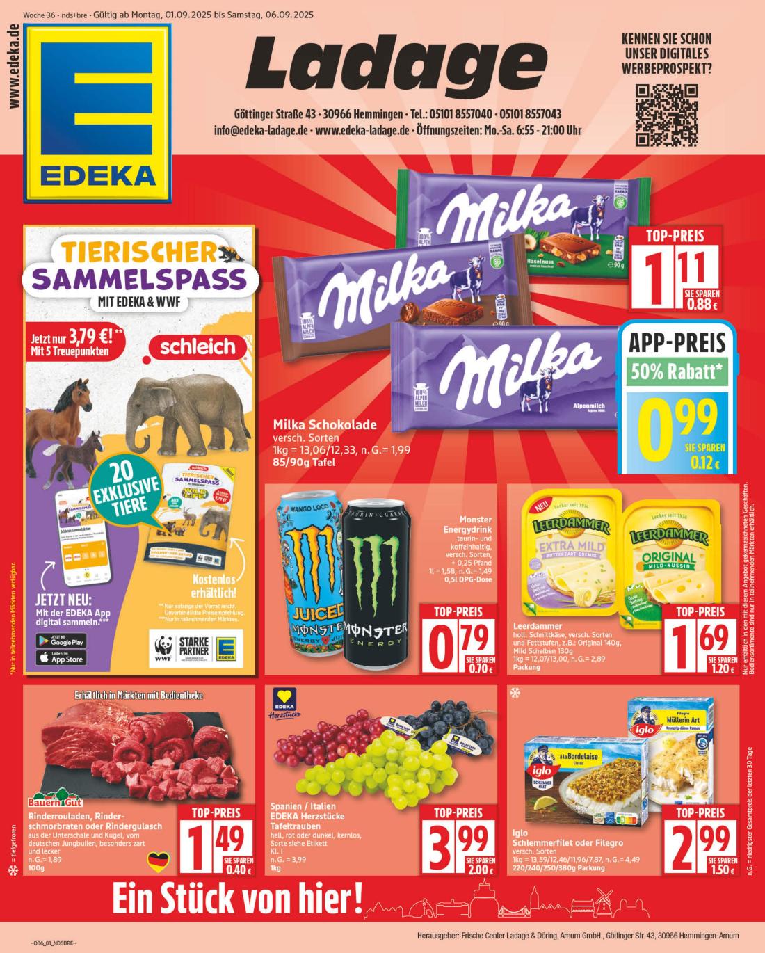 NP - Edeka - Hemmingen-Prospekt gültig vom 01.09. bis 06.09.