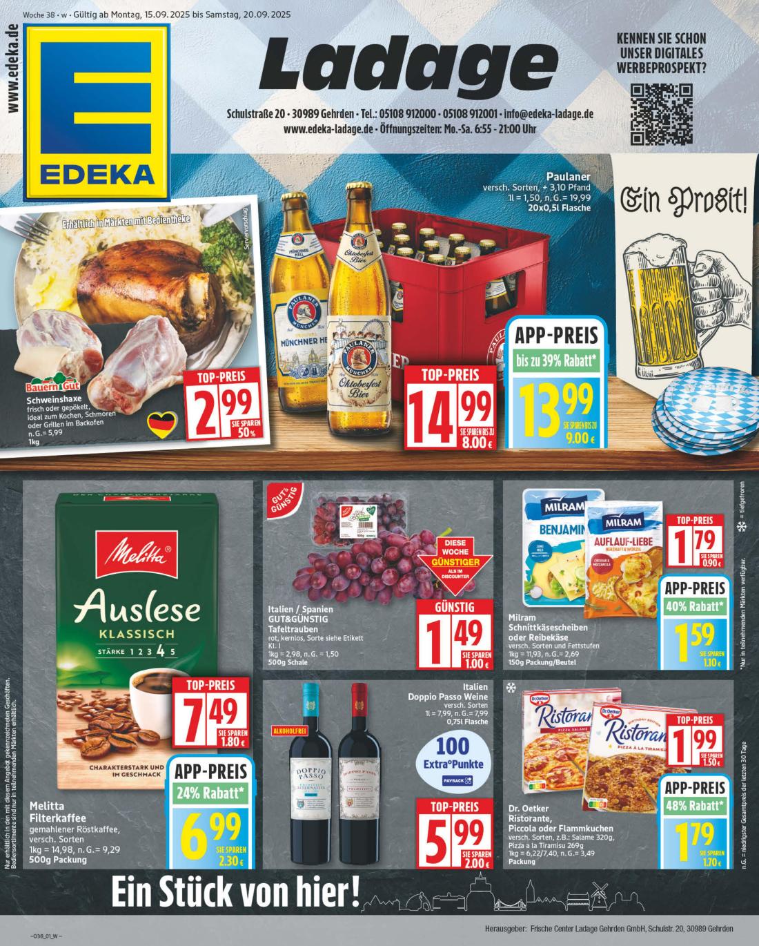 NP - Edeka - Gehrden-Prospekt gültig vom 15.09. bis 20.09.