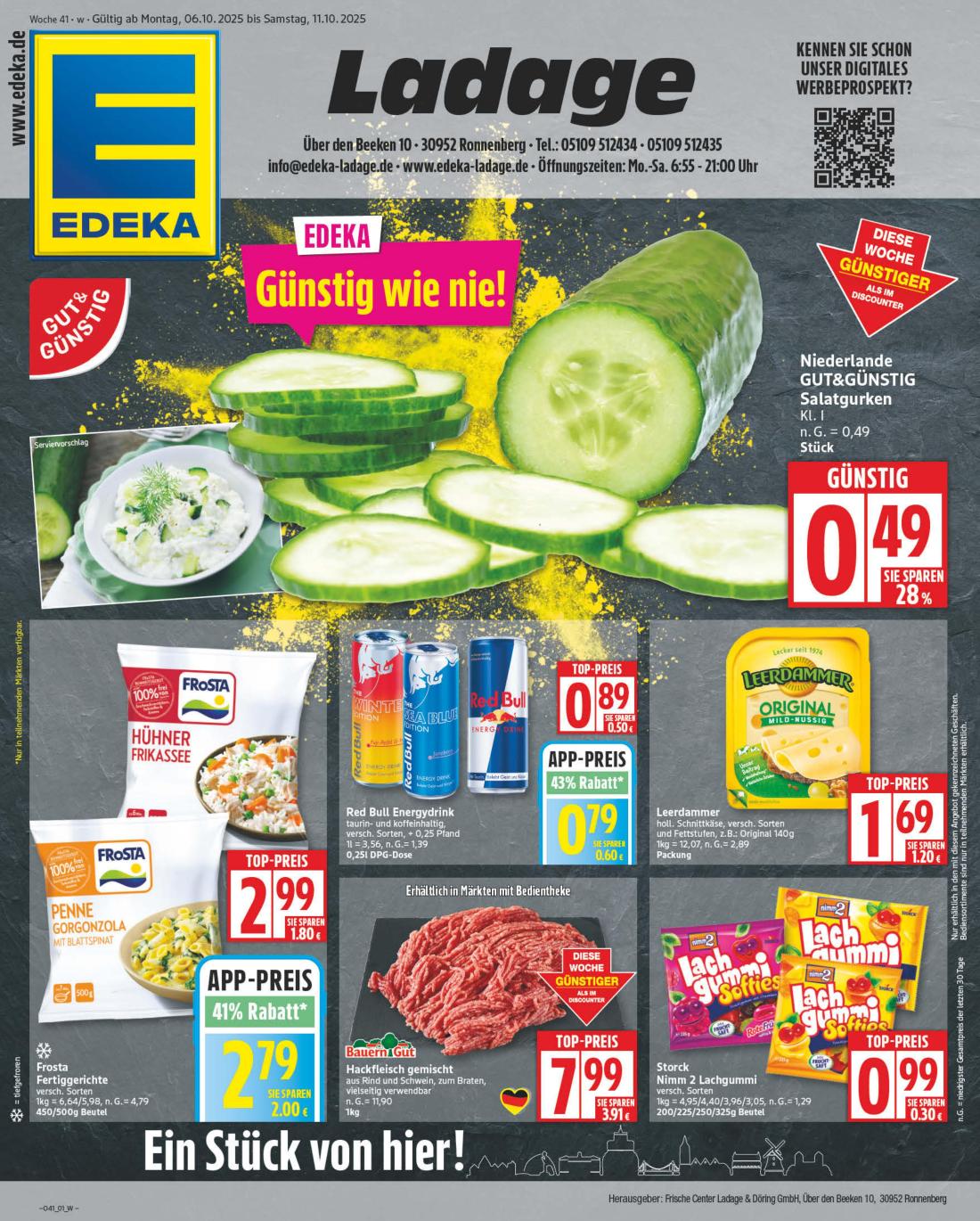 NP - Edeka - Ronnenberg-Prospekt gültig vom 06.10. bis 11.10.