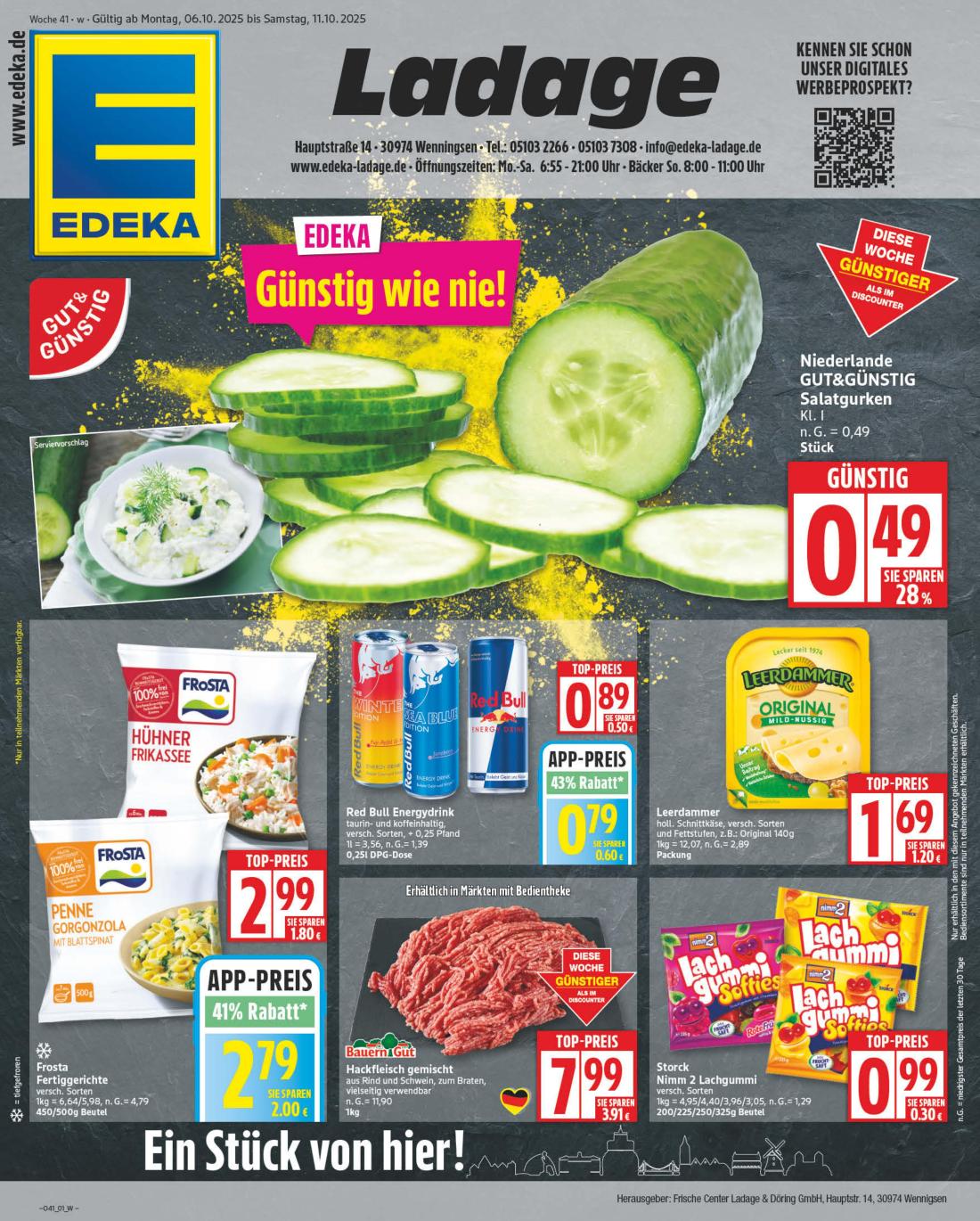 NP - Edeka - Wenningsen-Prospekt gültig vom 06.10. bis 11.10.