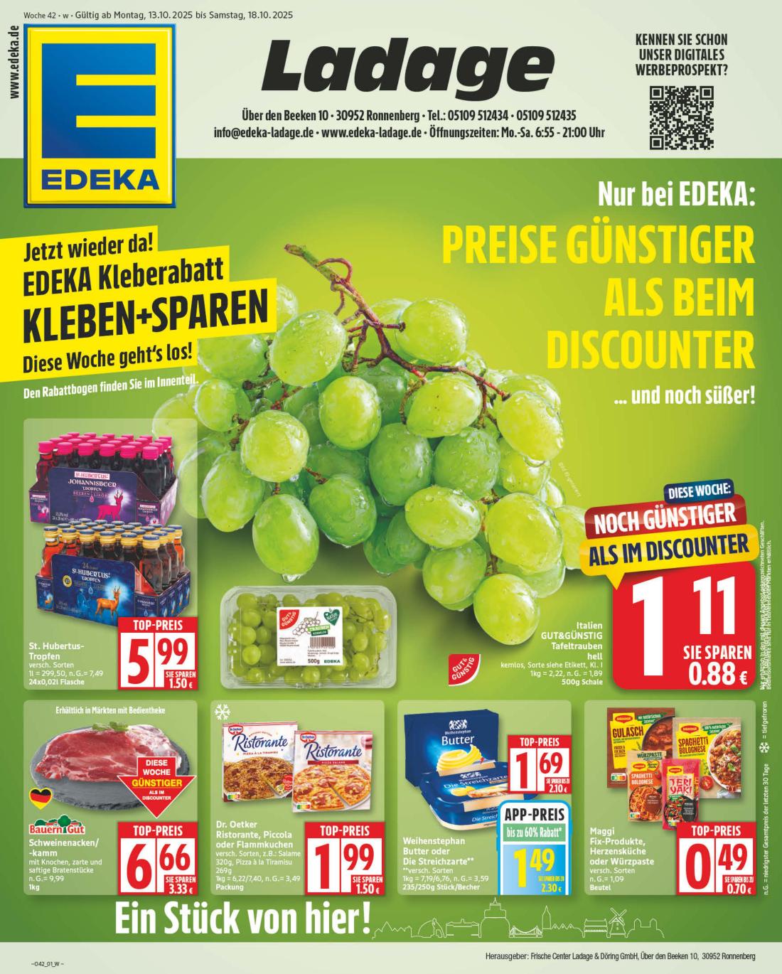 NP - Edeka - Ronnenberg-Prospekt gültig vom 13.10. bis 18.10.