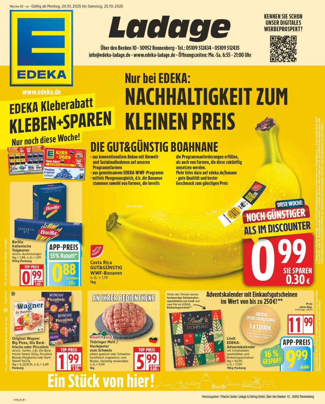 NP - Edeka - Ronnenberg-Prospekt gültig vom 20.10. bis 25.10.