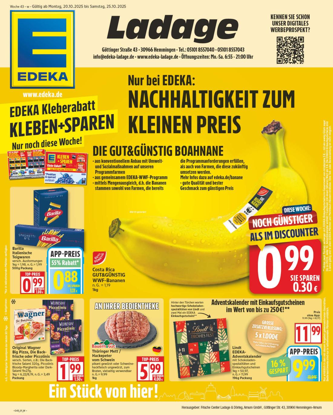 NP - Edeka - Hemmingen-Prospekt gültig vom 20.10. bis 25.10.