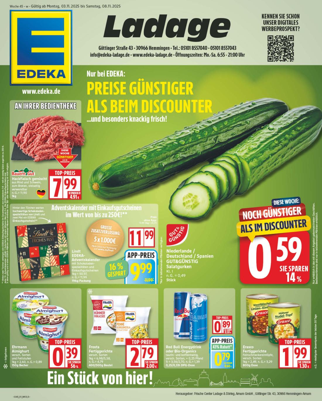 NP - Edeka - Hemmingen-Prospekt gültig vom 03.11. bis 08.11.