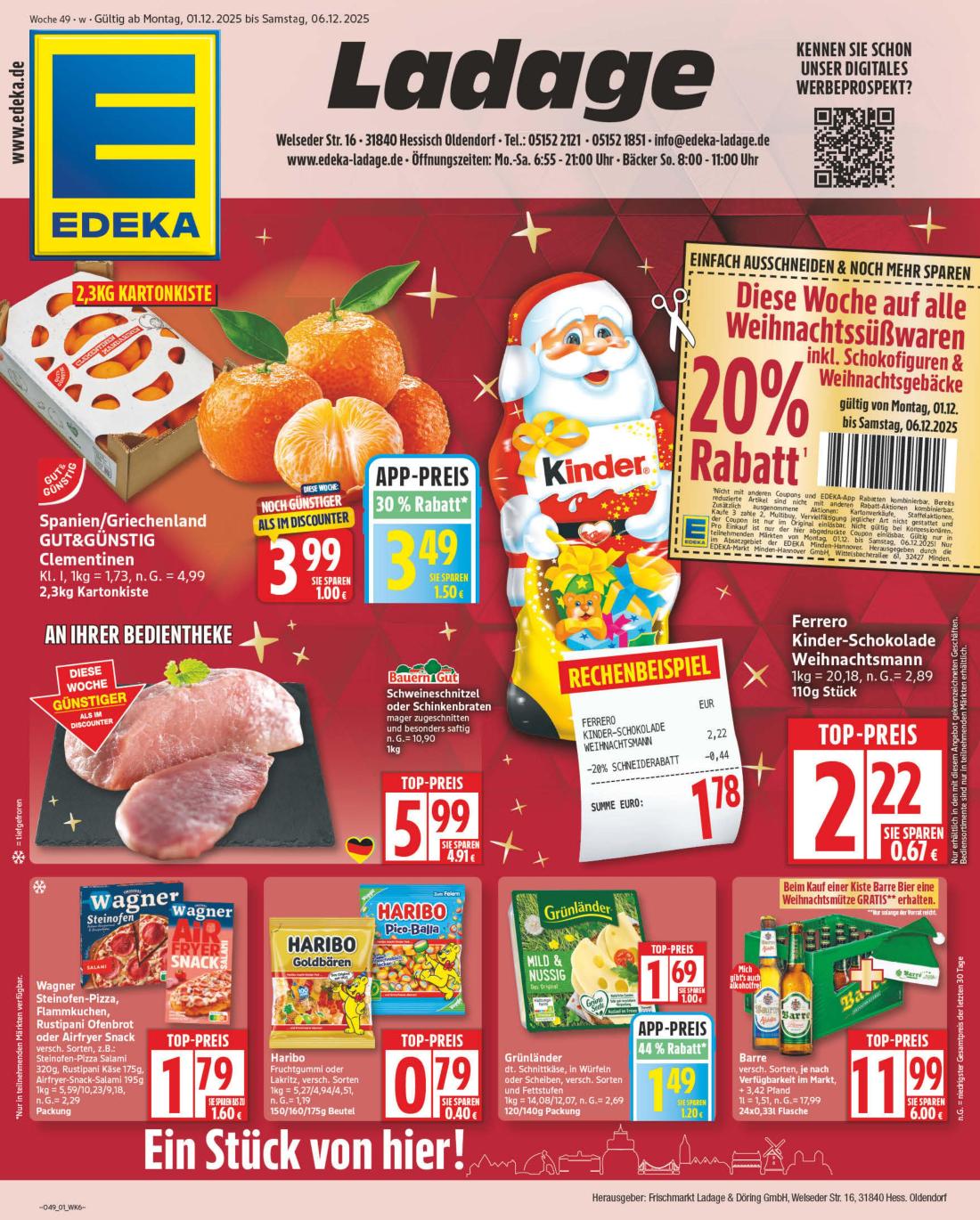 NP - Edeka - Hessisch Oldendorf-Prospekt gültig vom 01.12. bis 06.12.