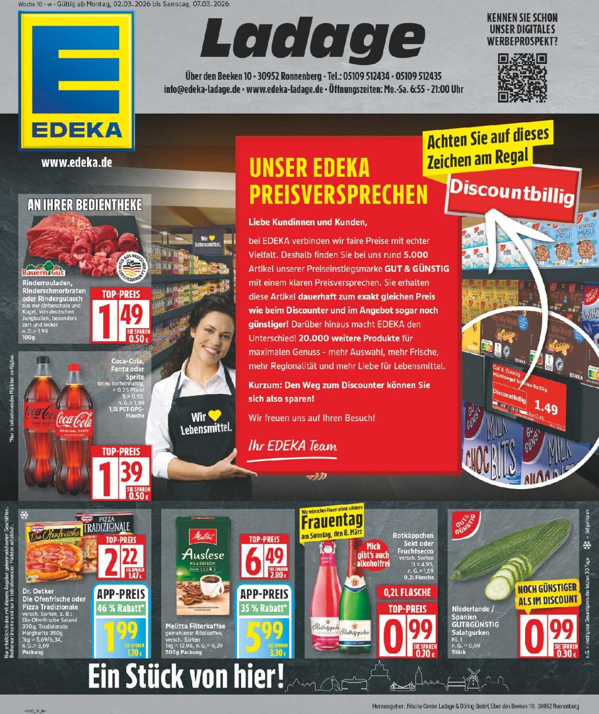 NP - Edeka - Ronnenberg-Prospekt gültig vom 02.03.2026 bis 07.03.2026