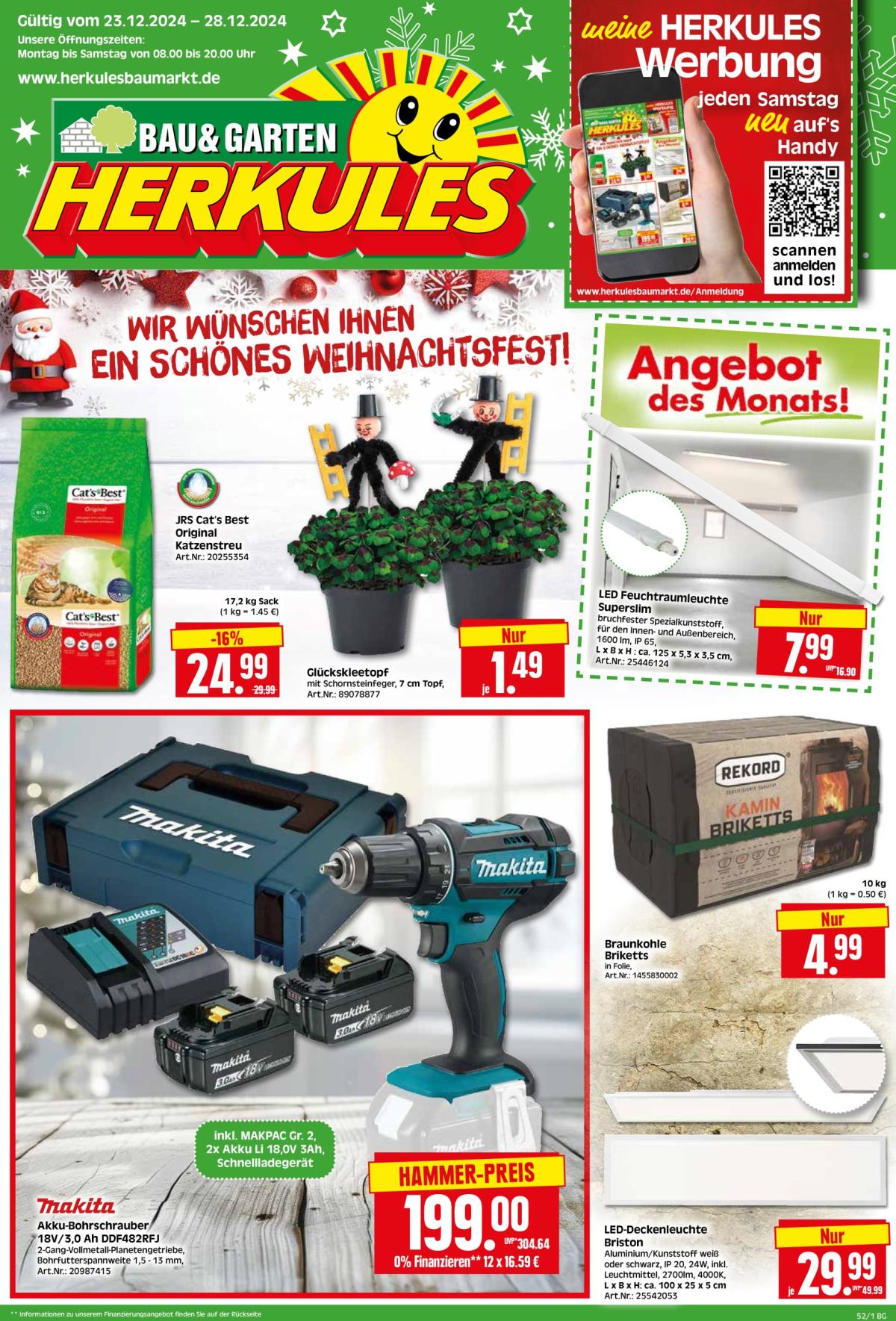 Herkules - Bau & Garten-Prospekt gültig von 23.12. bis 28.12.