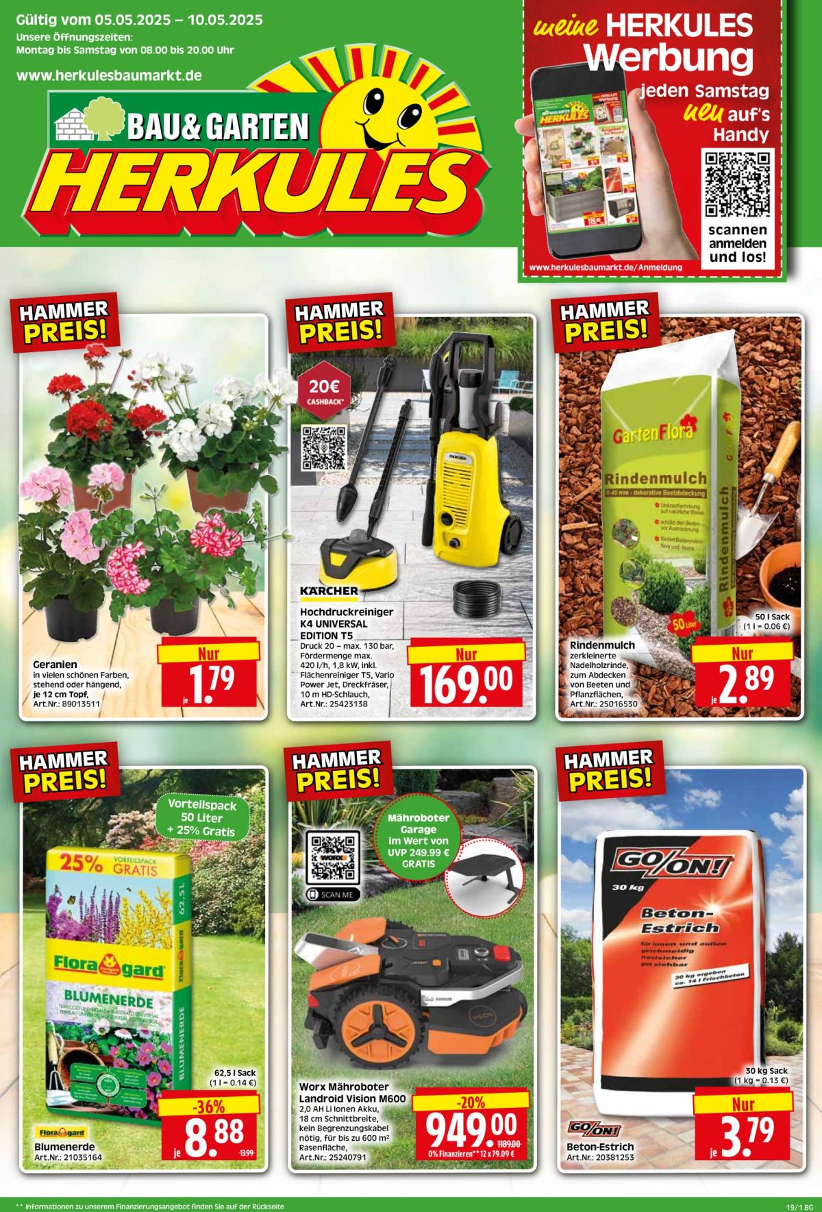 Herkules - Bau & Garten-Prospekt gültig von 05.05. bis 10.05.