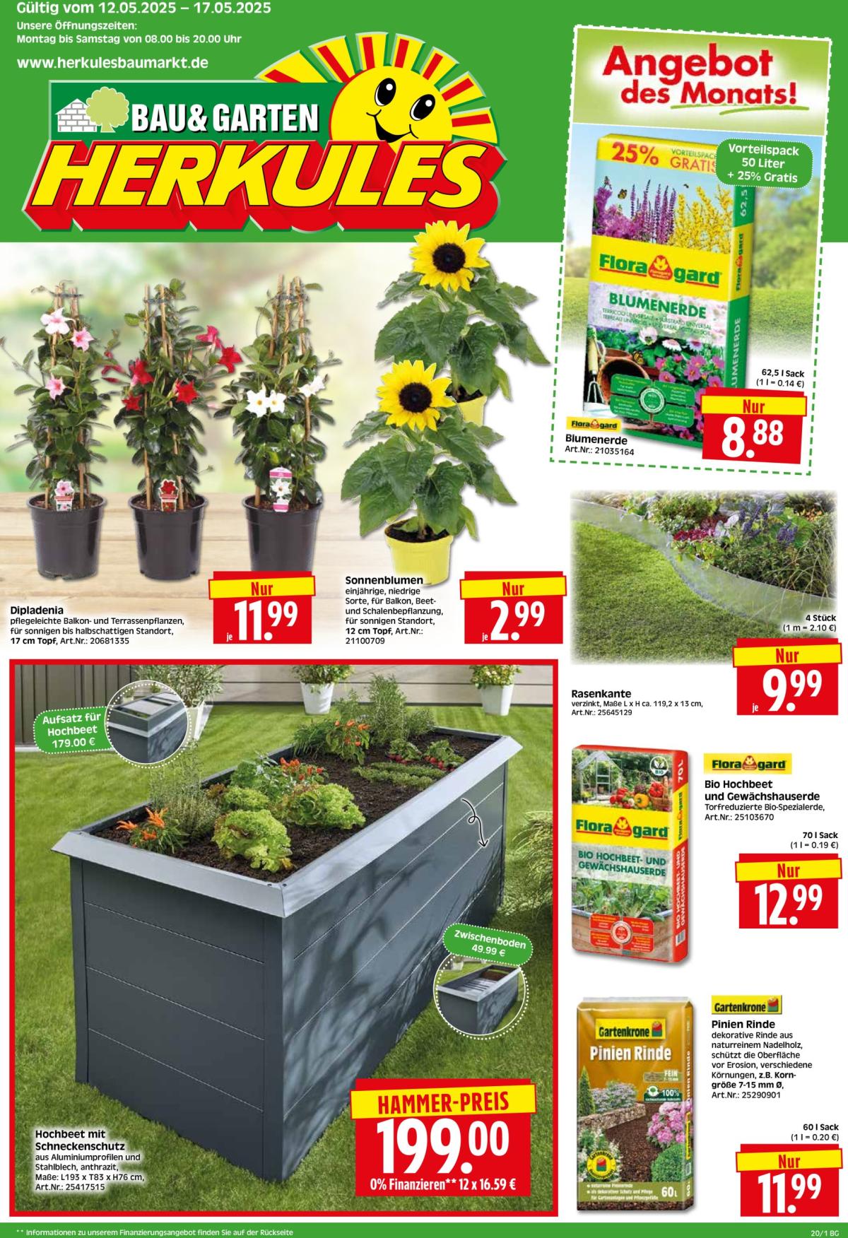 Herkules - Bau & Garten-Prospekt gültig von 12.05. bis 17.05.