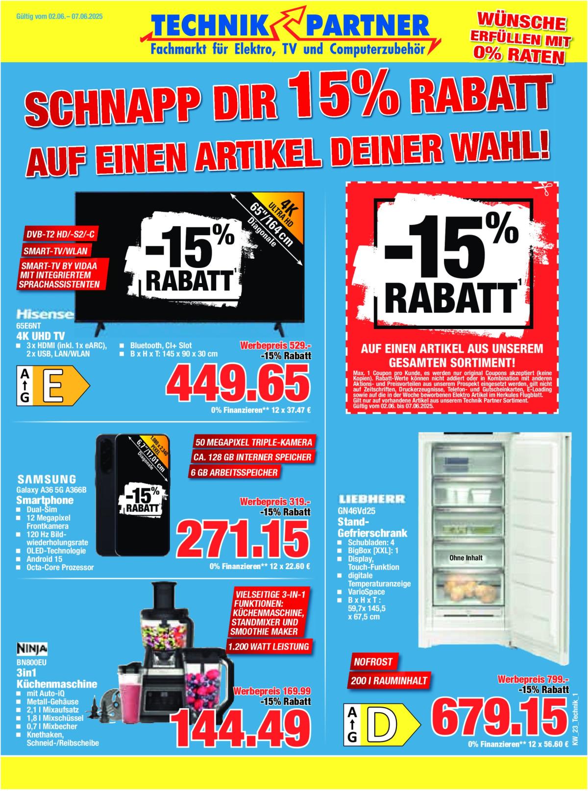 Herkules - Technik Partner-Prospekt gültig von 02.06. bis 07.06.