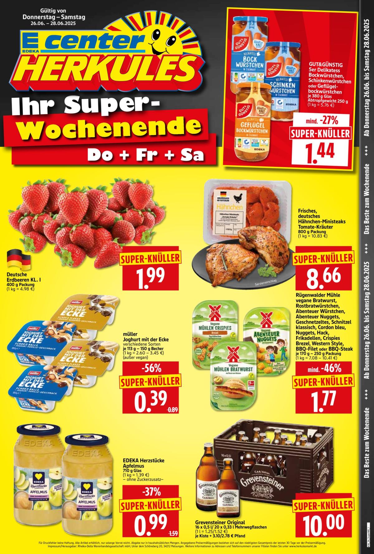 Herkules - Sonderbeilage-Prospekt gültig vom 26.06. bis 28.06.