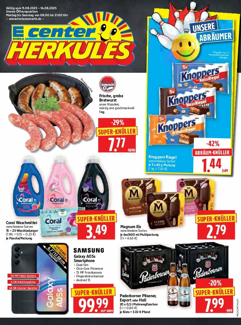 Herkules-Prospekt gültig vom 11.08. bis 16.08.