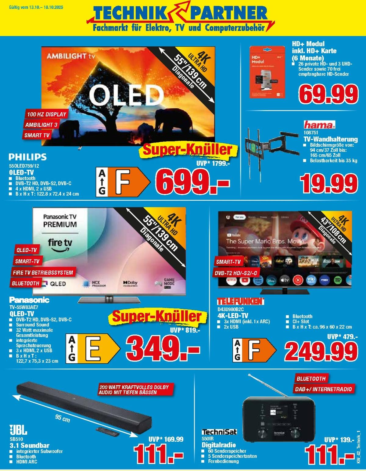 Herkules - Technik Partner-Prospekt gültig vom 13.10. bis 18.10.