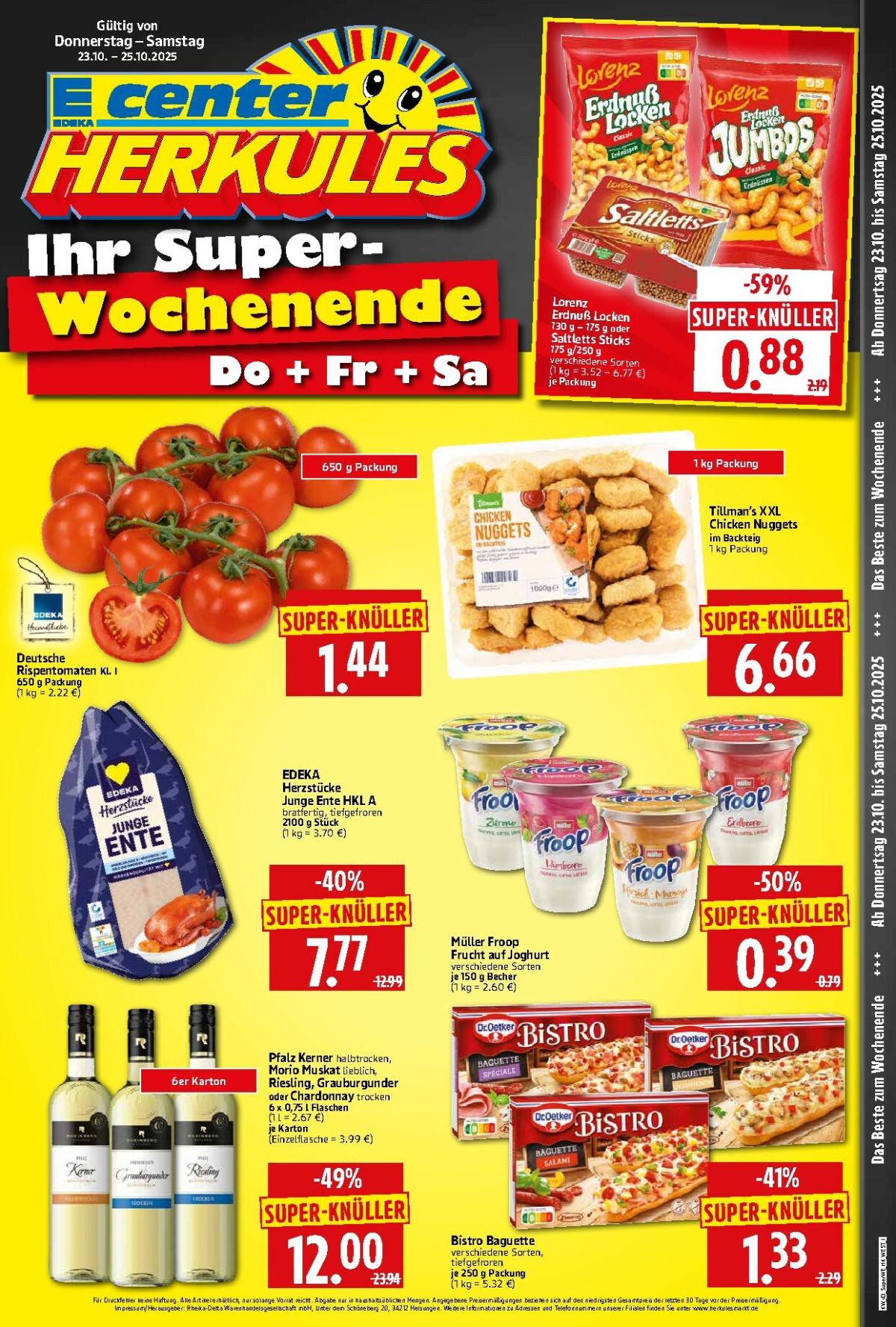Herkules - Sonderbeilage-Prospekt gültig vom 23.10. bis 25.10.