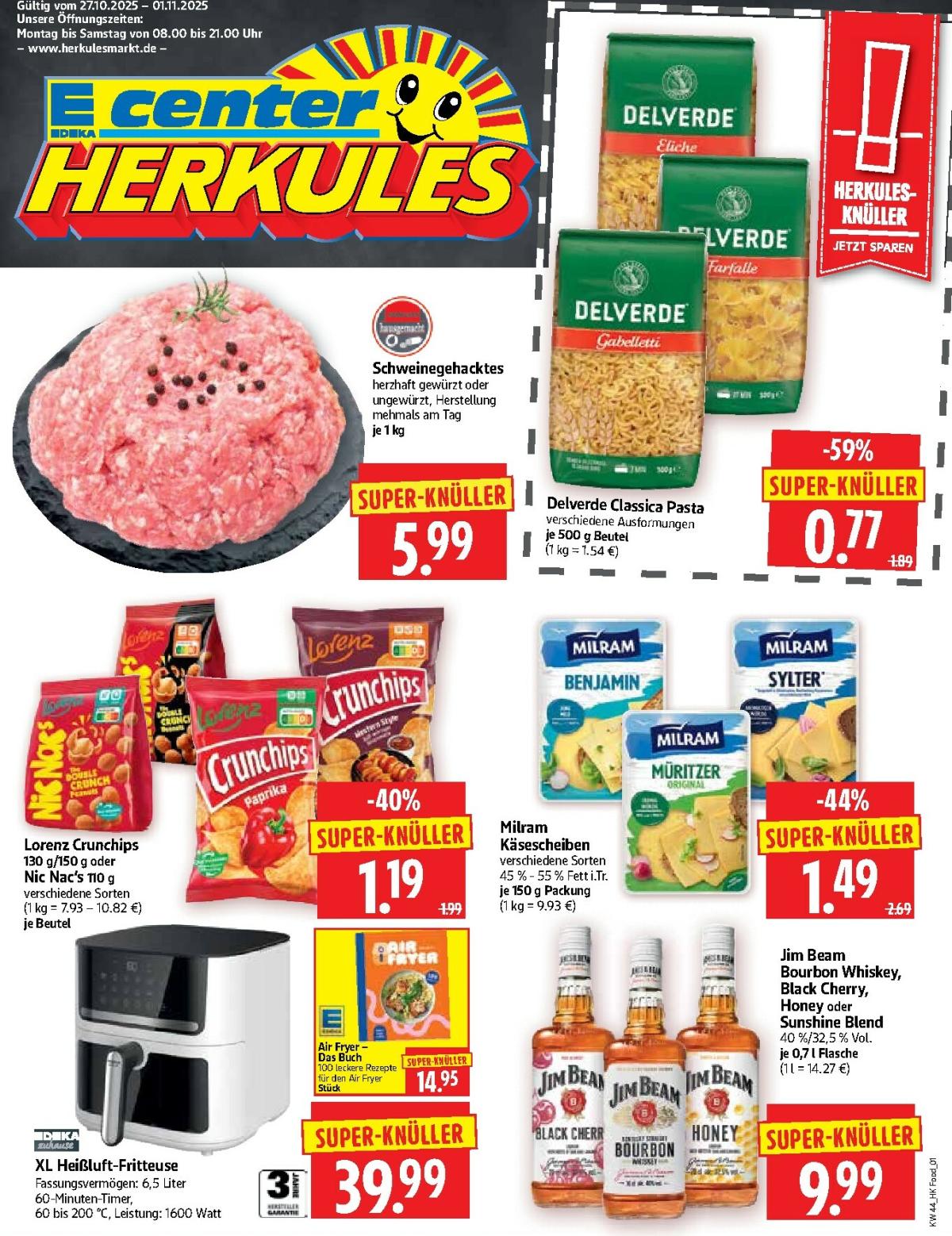 Herkules - Lebensmittel-Prospekt gültig vom 27.10. bis 01.11.
