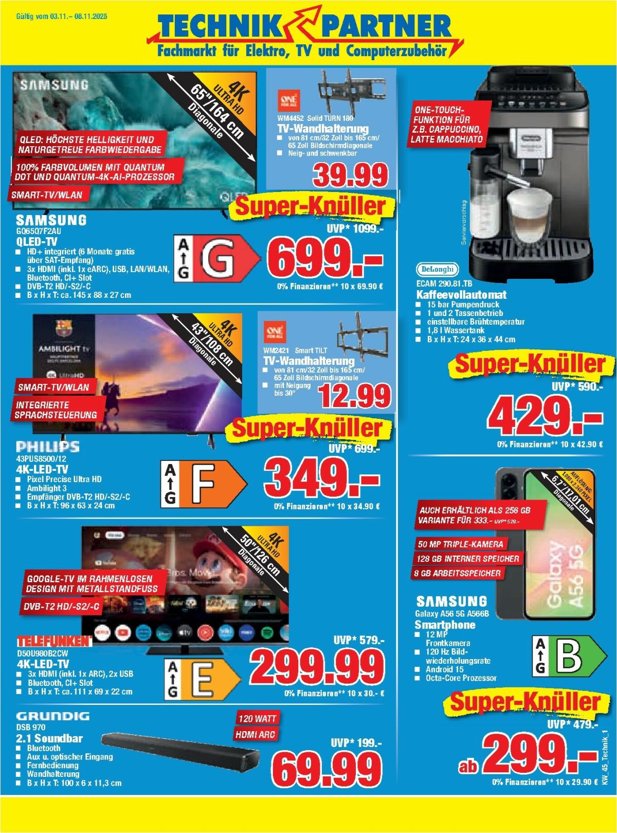 Herkules - Technik Partner-Prospekt gültig vom 03.11. bis 08.11.