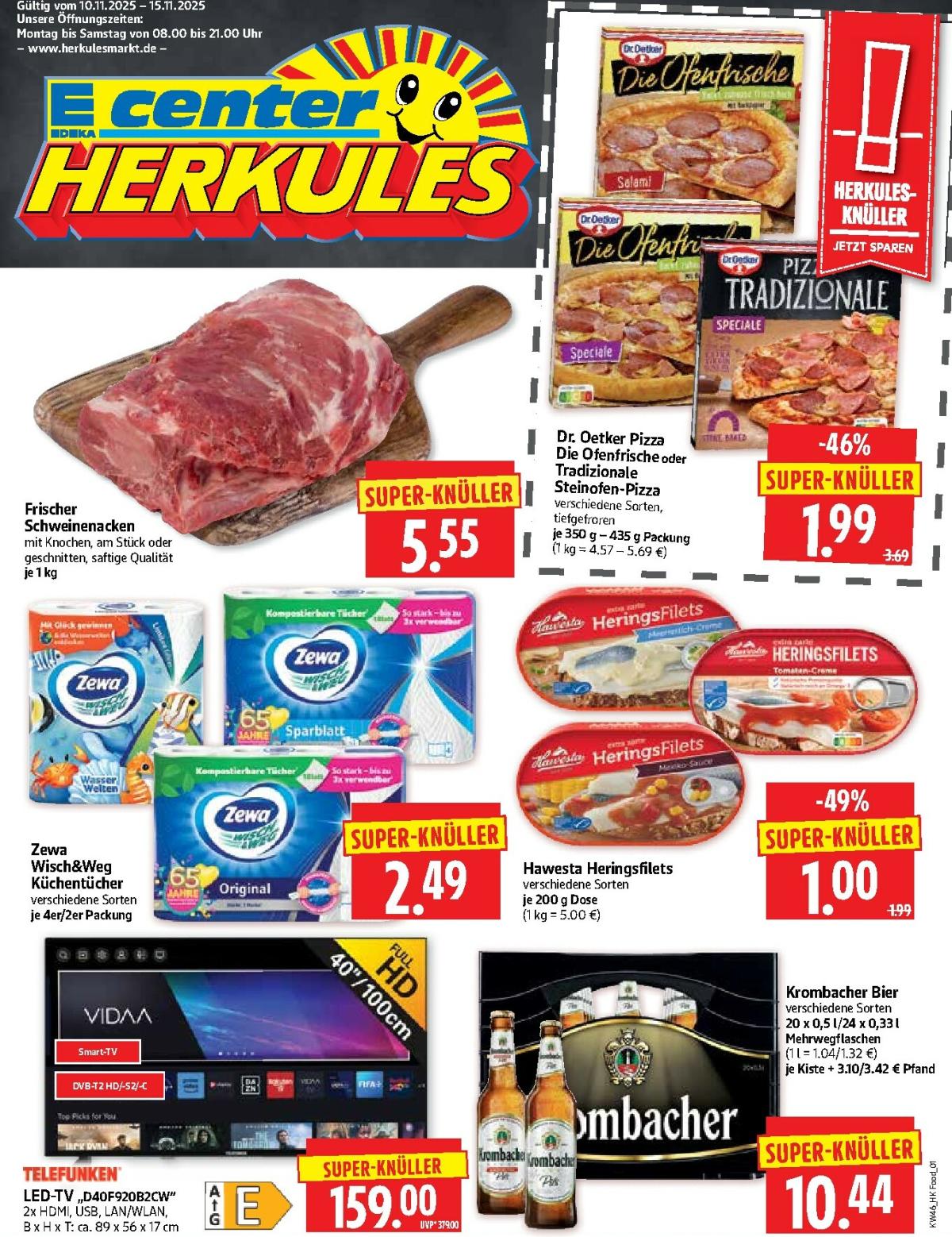 Herkules-Prospekt gültig vom 10.11. bis 15.11.