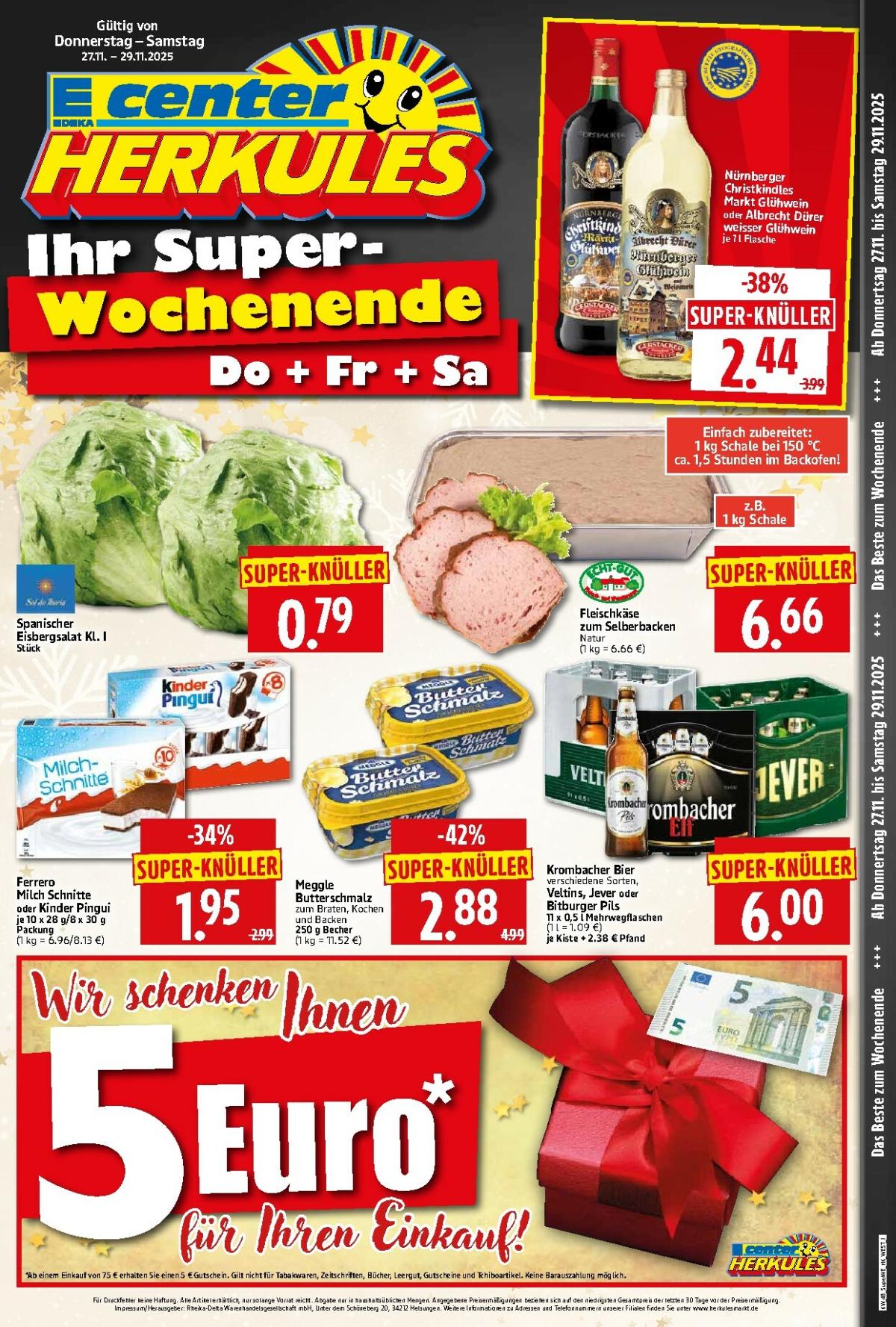 Herkules - Sonderbeilage-Prospekt gültig vom 27.11. bis 29.11.