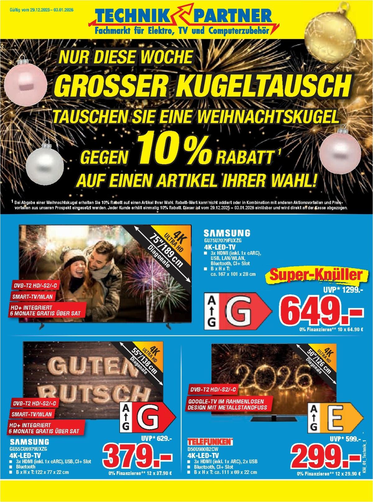 Herkules - Technik Partner-Prospekt gültig vom 29.12. bis 03.01.