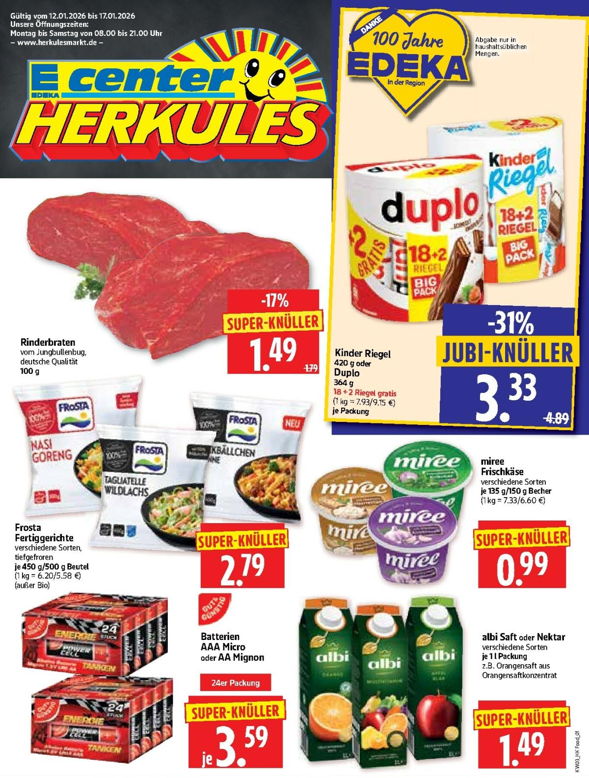 Herkules-Prospekt gültig vom 12.01. bis 17.01.
