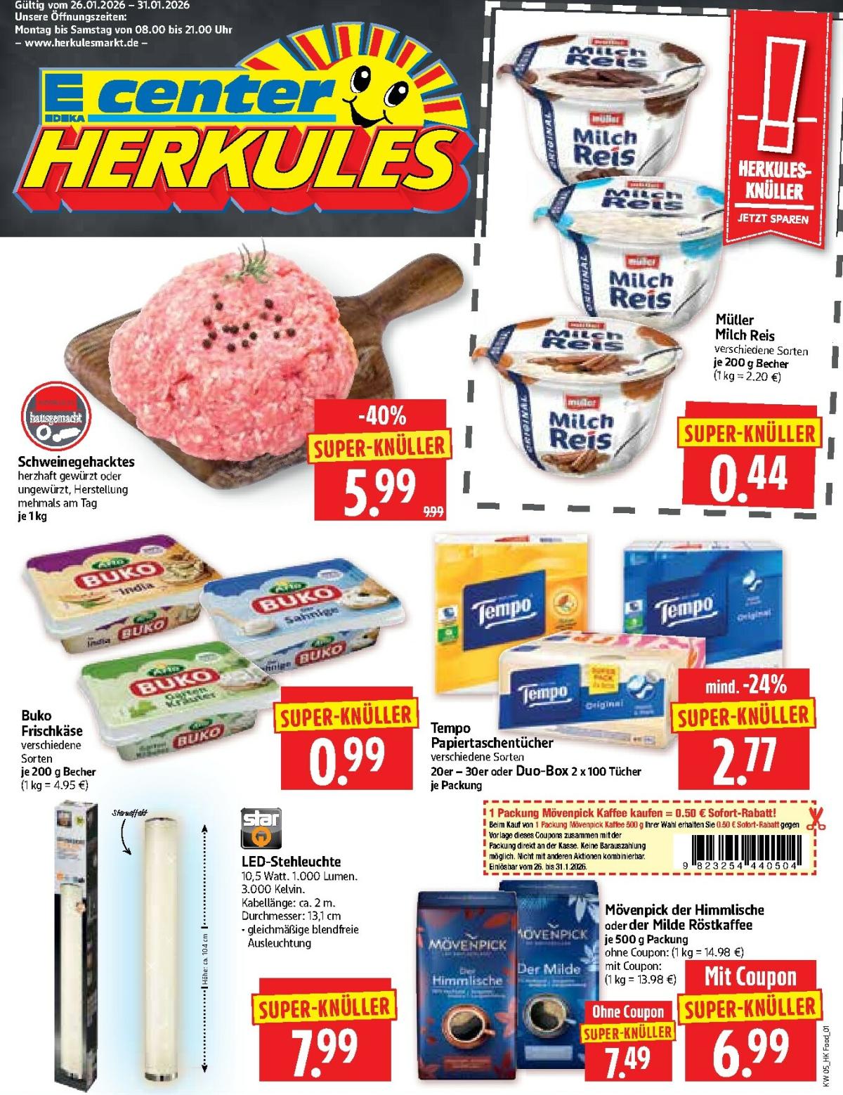 Herkules-Prospekt gültig vom 26.01. bis 31.01.