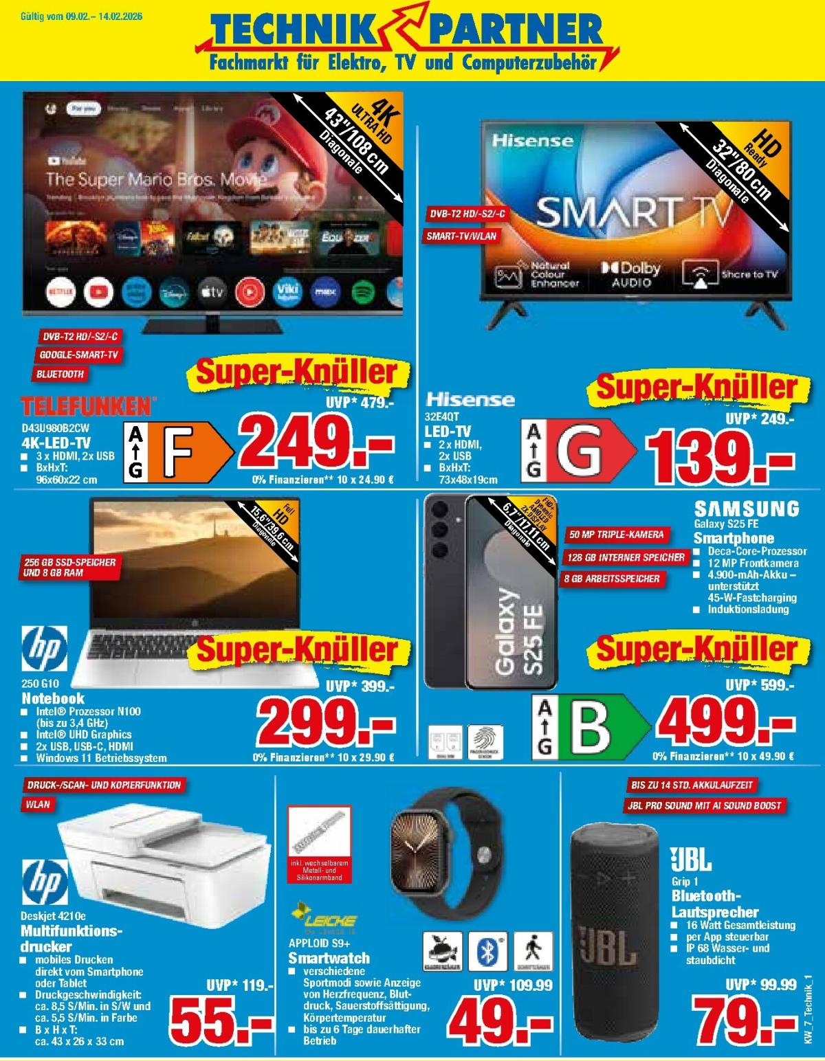 Herkules - Technik Partner-Prospekt gültig vom 09.02.2026 bis 14.02.2026