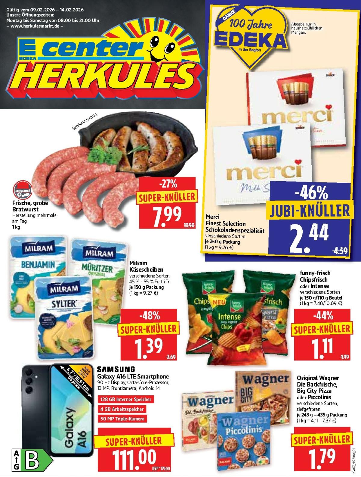 Herkules-Prospekt gültig vom 09.02.2026 bis 14.02.2026